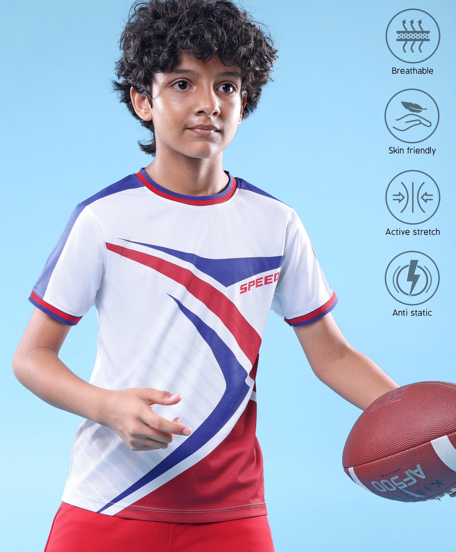 Pine Active Knit Half Sleeves Printed T-Shirt - White-picture-27