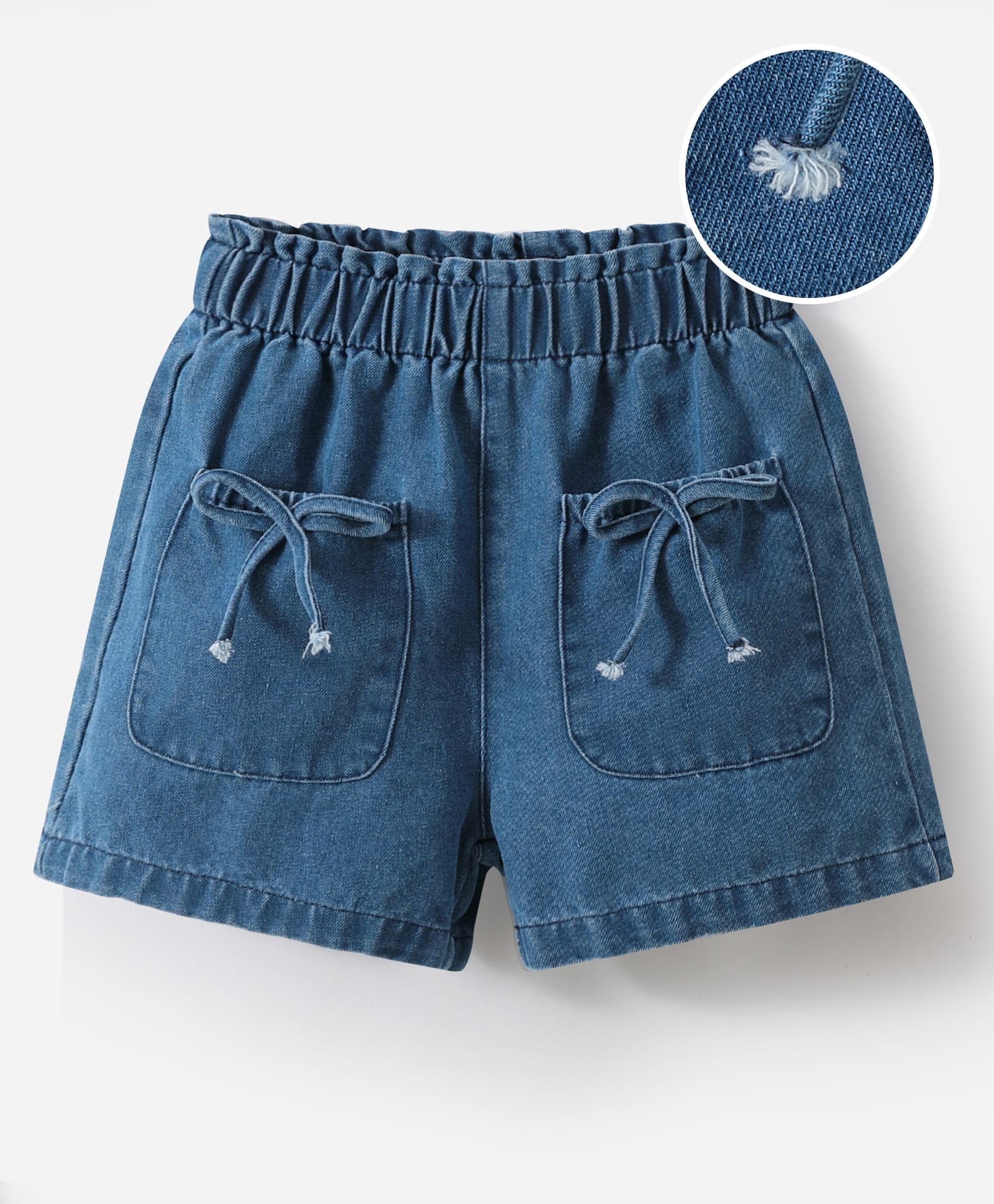 Mark & Mia Cotton Washed Solid Colour Shorts - Blue-picture-17