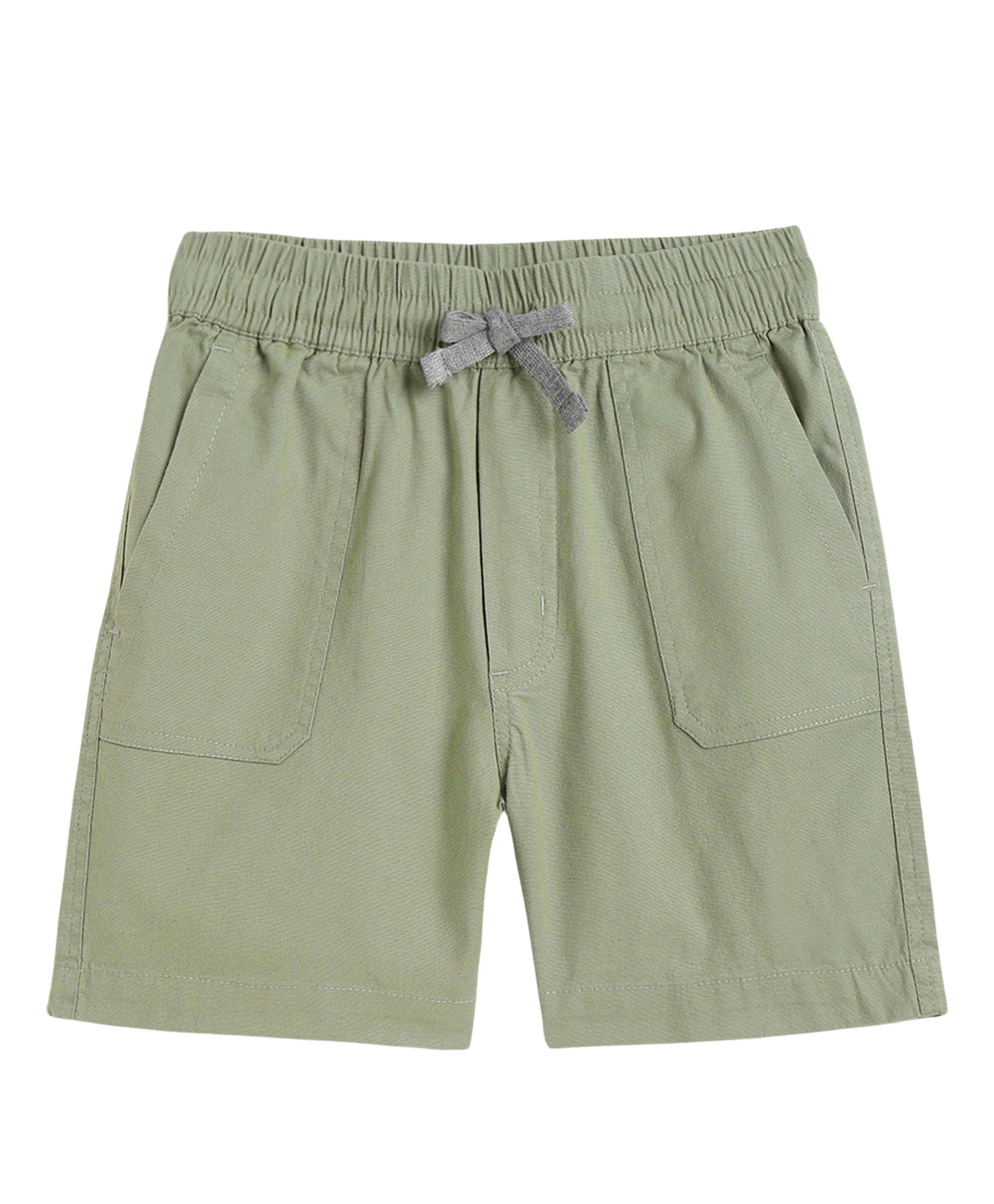 Campana Cotton Lycra Solid Shorts - Light Green-image-23