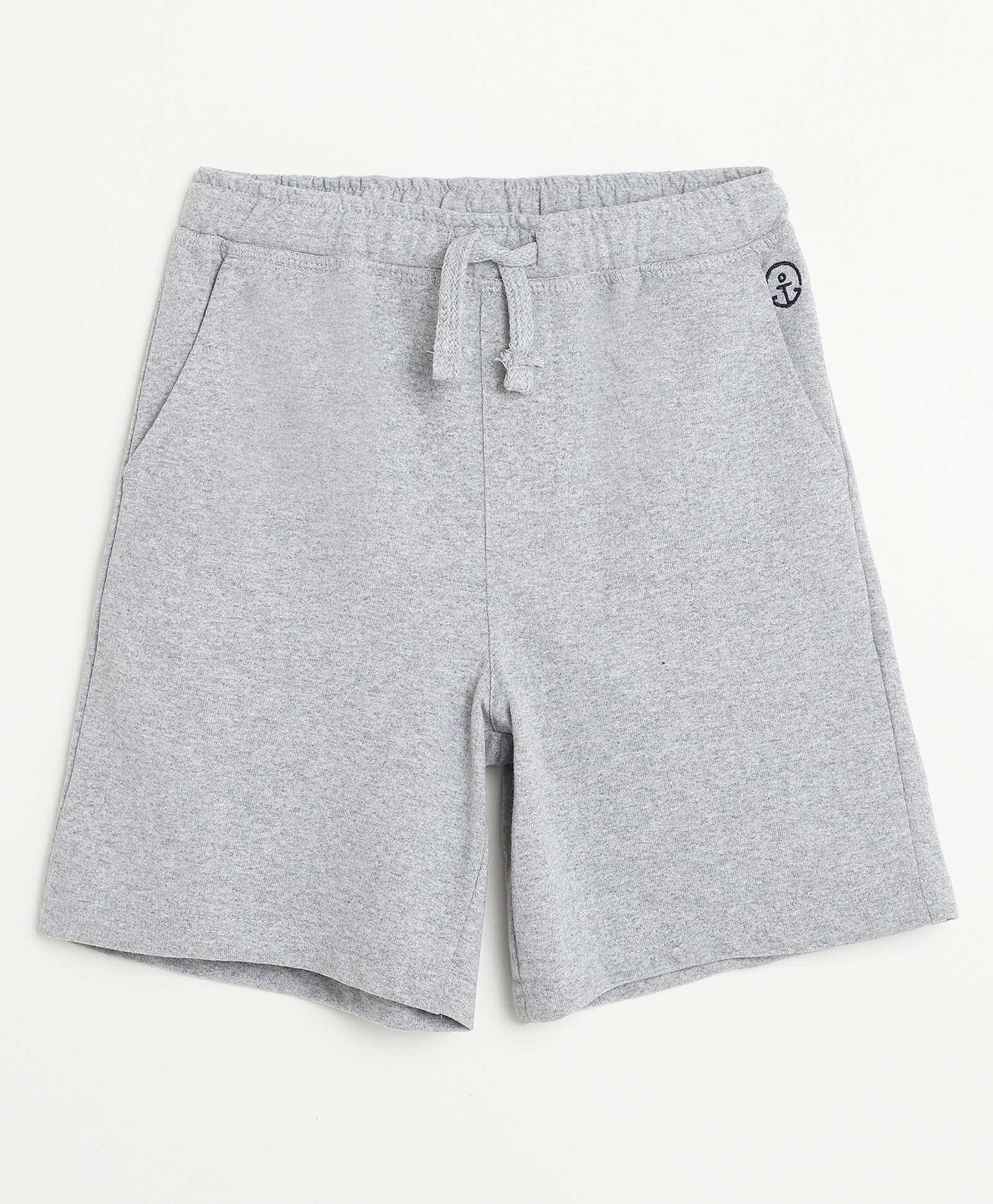 Campana Cotton Solid Shorts - Light Grey-image-12