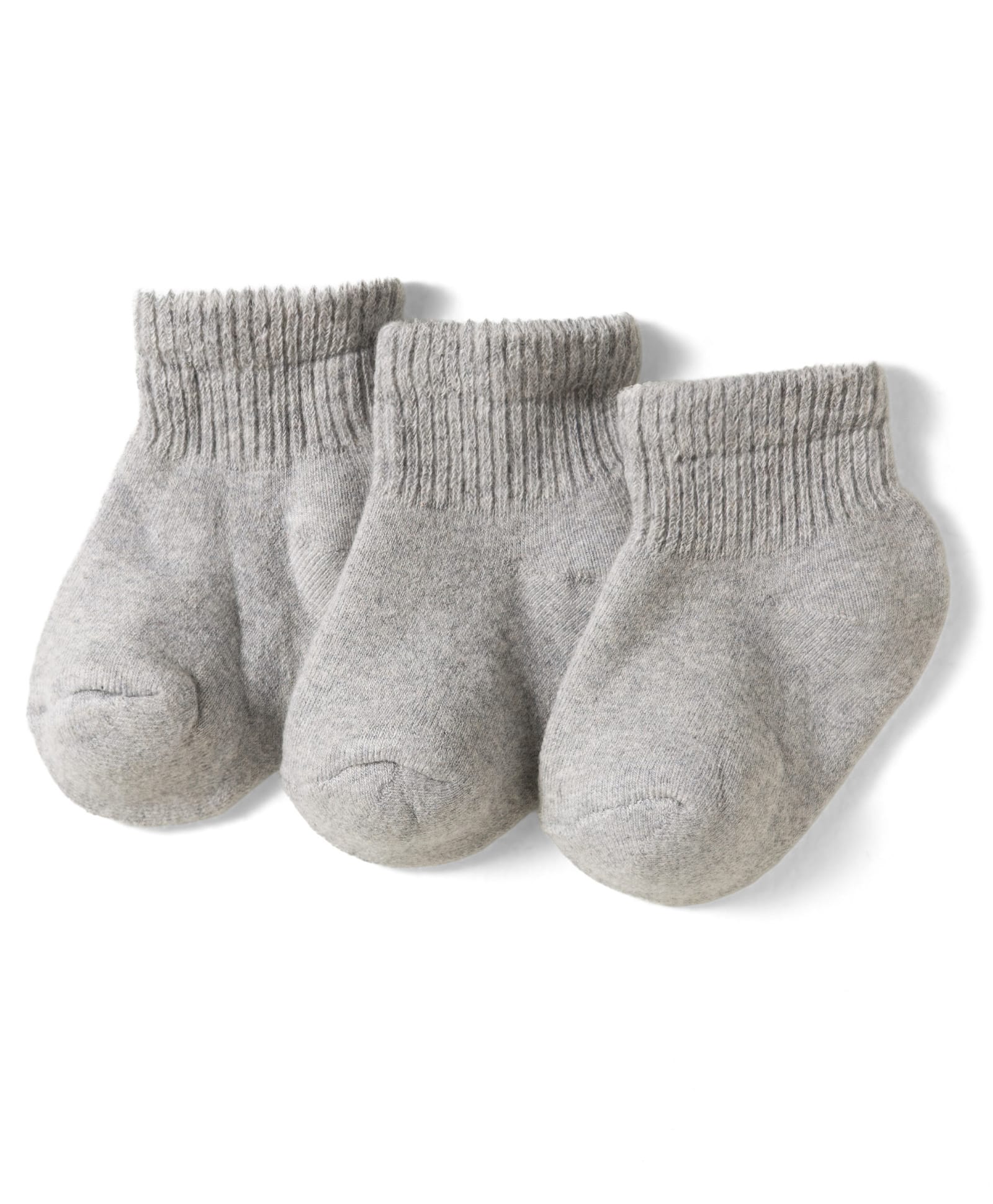 Kookie Kids Terry Knit Solid Socks Pack Of 3 - Grey-image-15