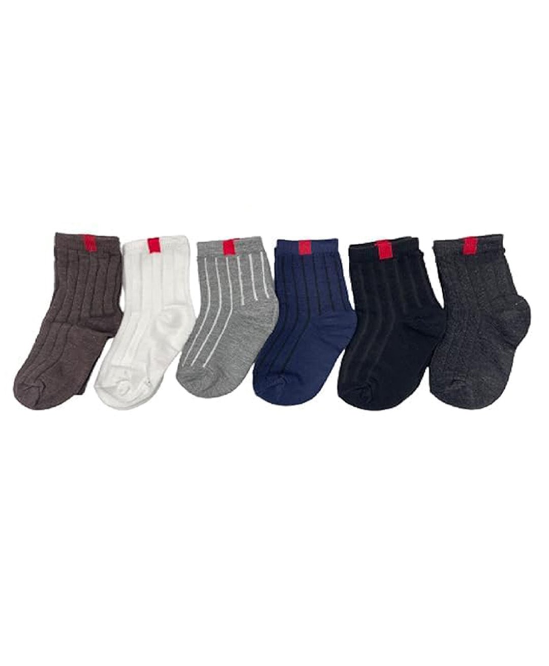 MOMISY Cotton Pack Of 6 Striped Socks - Multi Colour-image-39