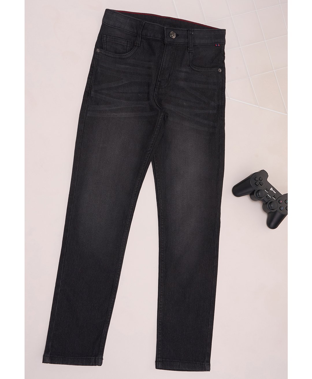 Pantaloons Junior Denim Mild Washed Jeans - Jet Black-image-20