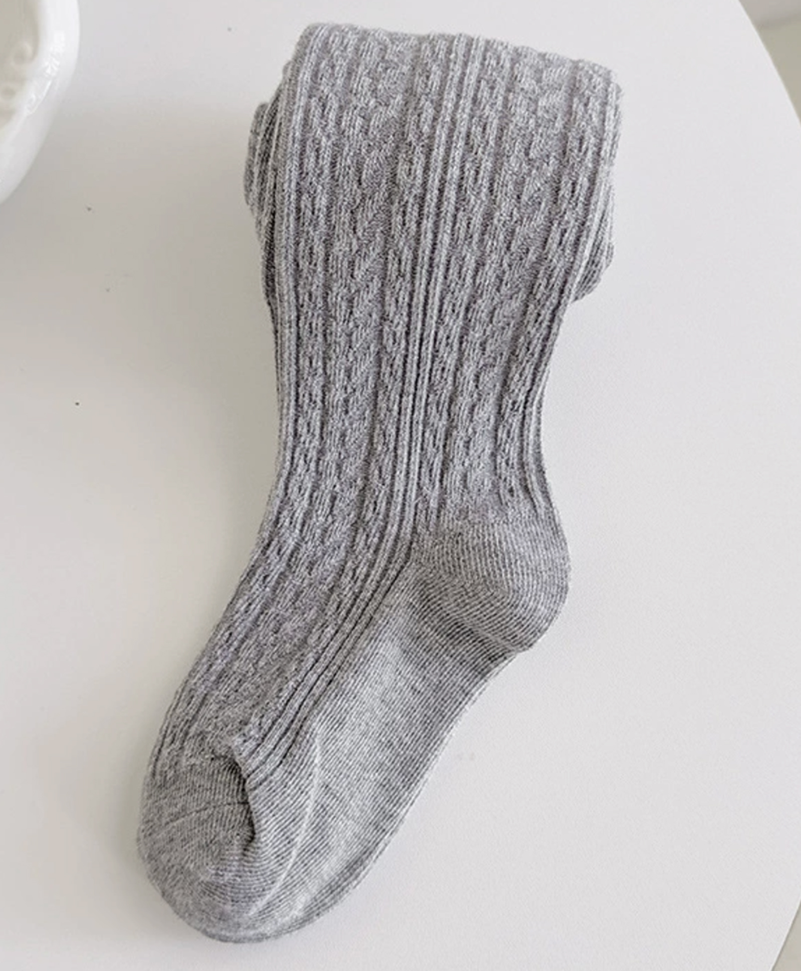 Kidofash Cotton Ribbed Stockings - Grey-picture-12