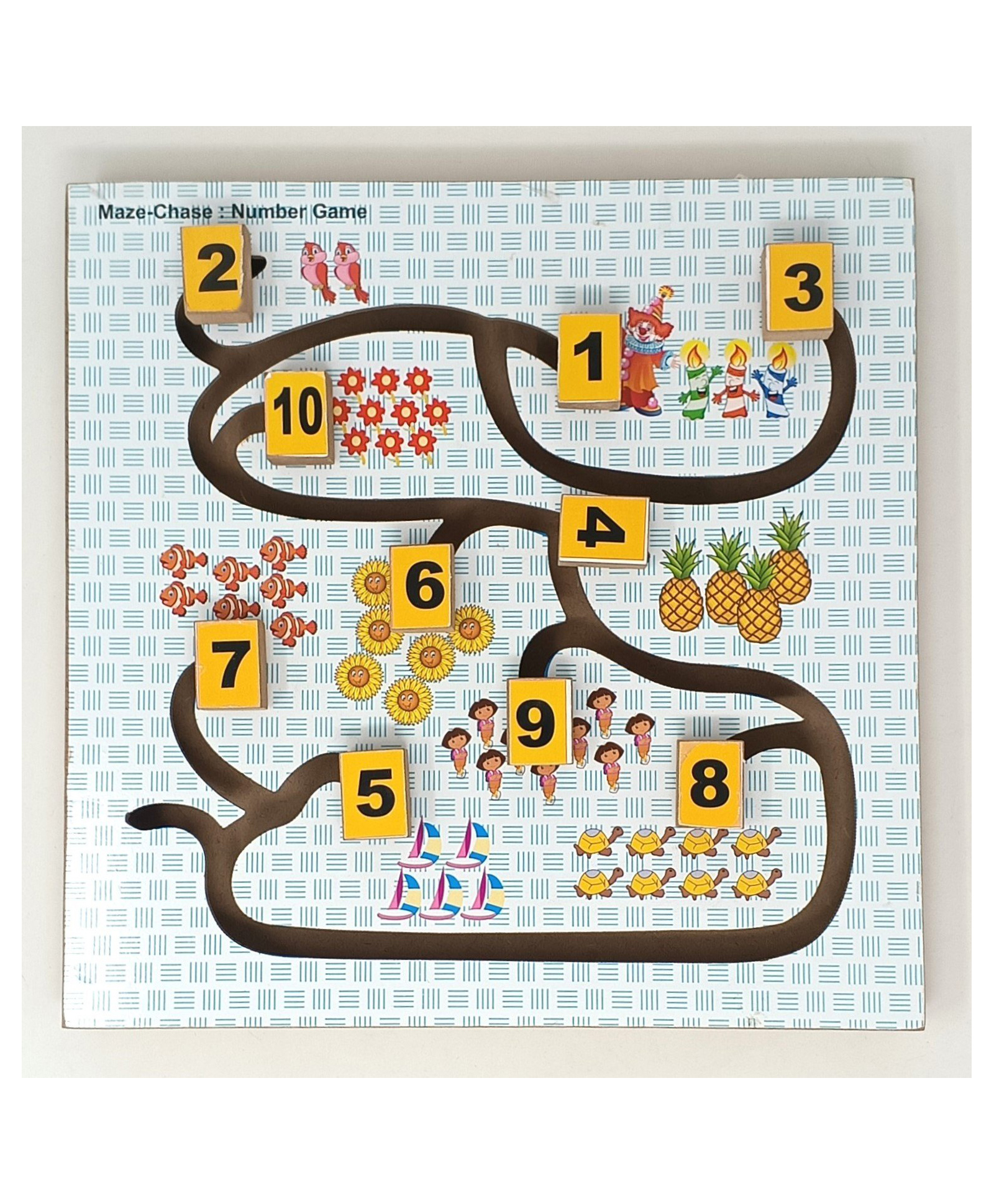 A&A Kreative Box 3D Maze Puzzle (Wooden) -Number Matching Mind Game 1Pc-image-47