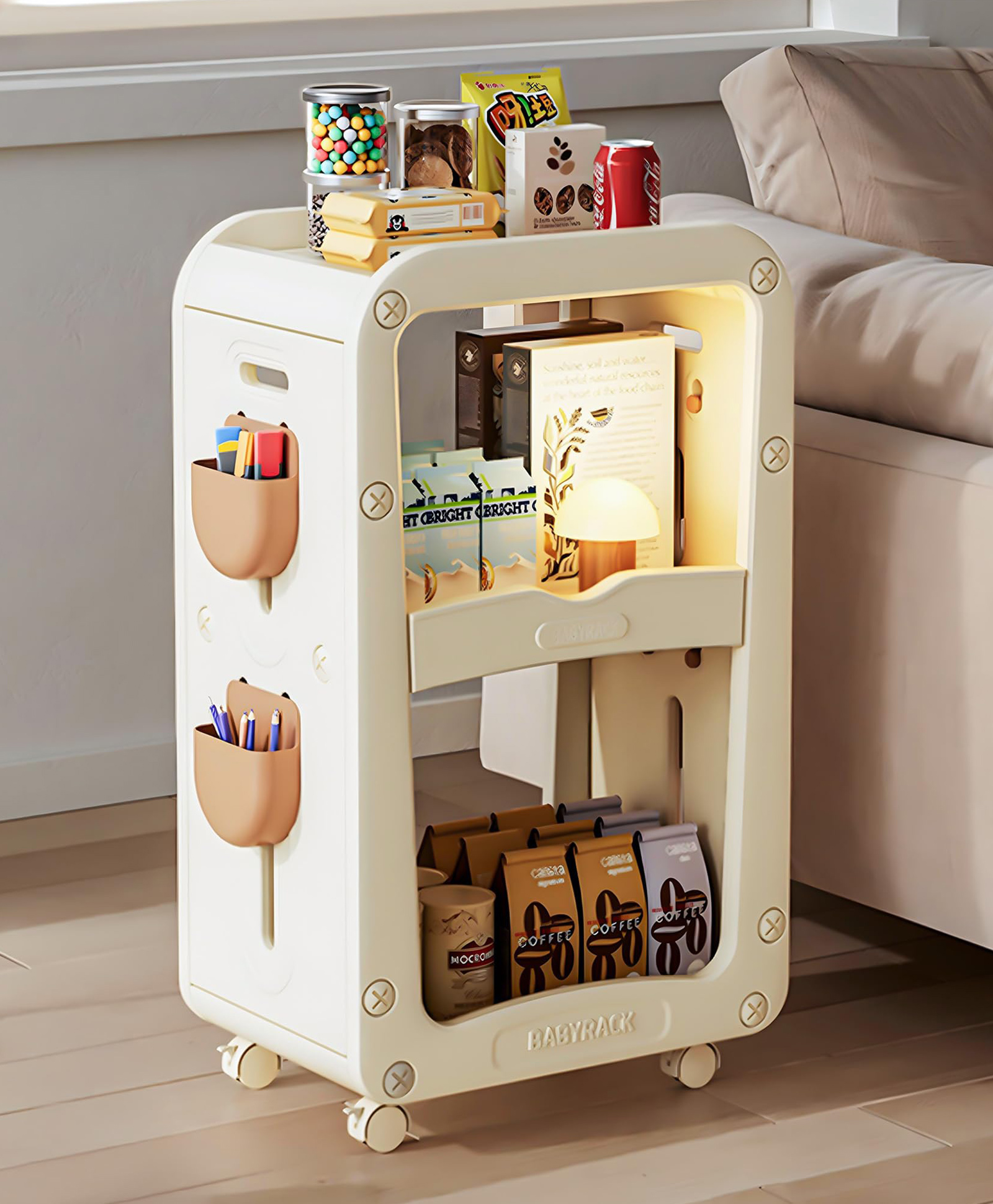 Baybee Storage Organizer for Kids | Multipurpose Small Bookshelf & Toy Storage for Kids Room, Kitchen, Bathroom & Living Room-image-2