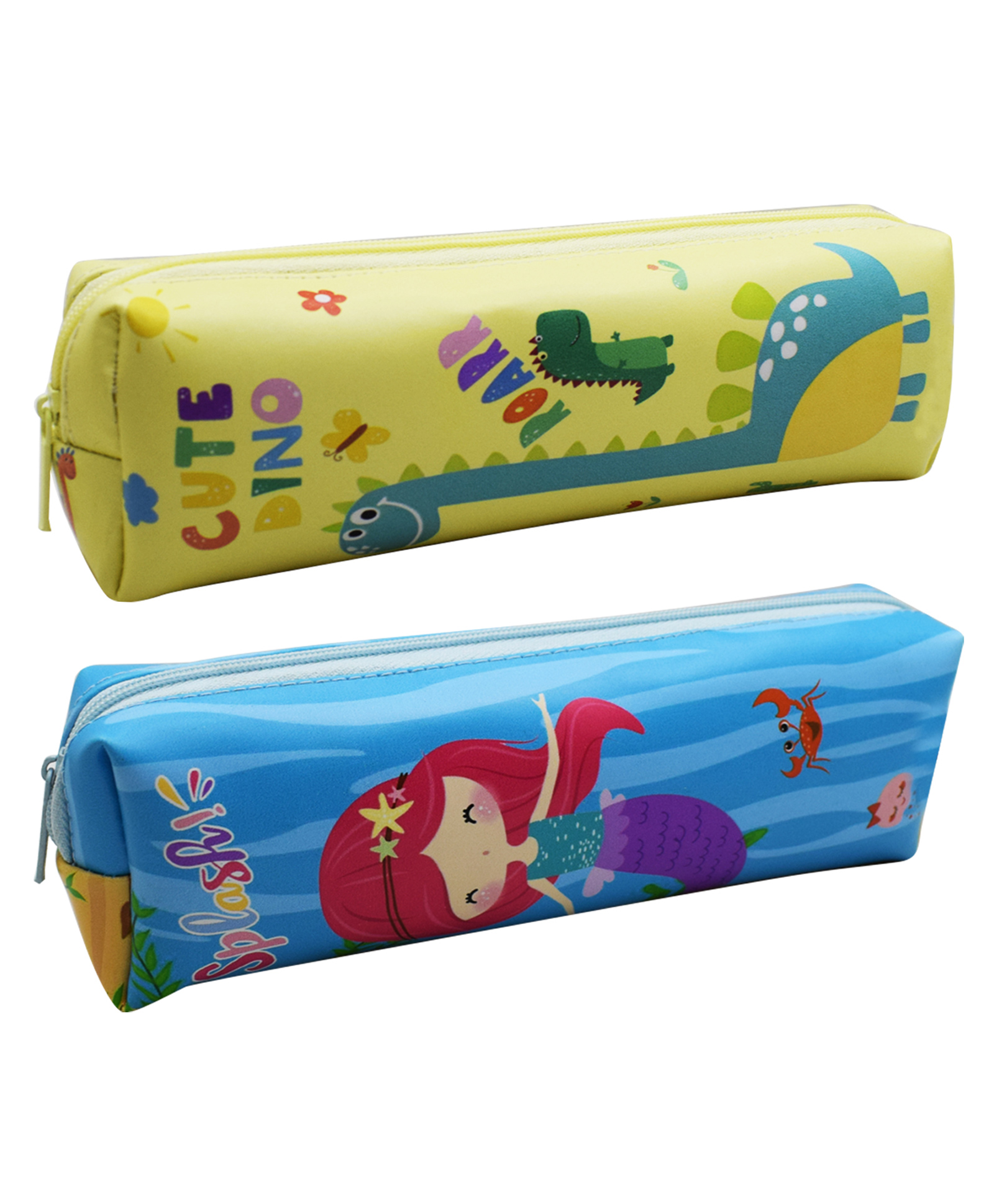 Asera Kids Multipurpose Cartoon Pencil Pouch for Boys Girls Birthday Party Return Gifts (Mermaid and Dino 2 Pcs)-picture-24