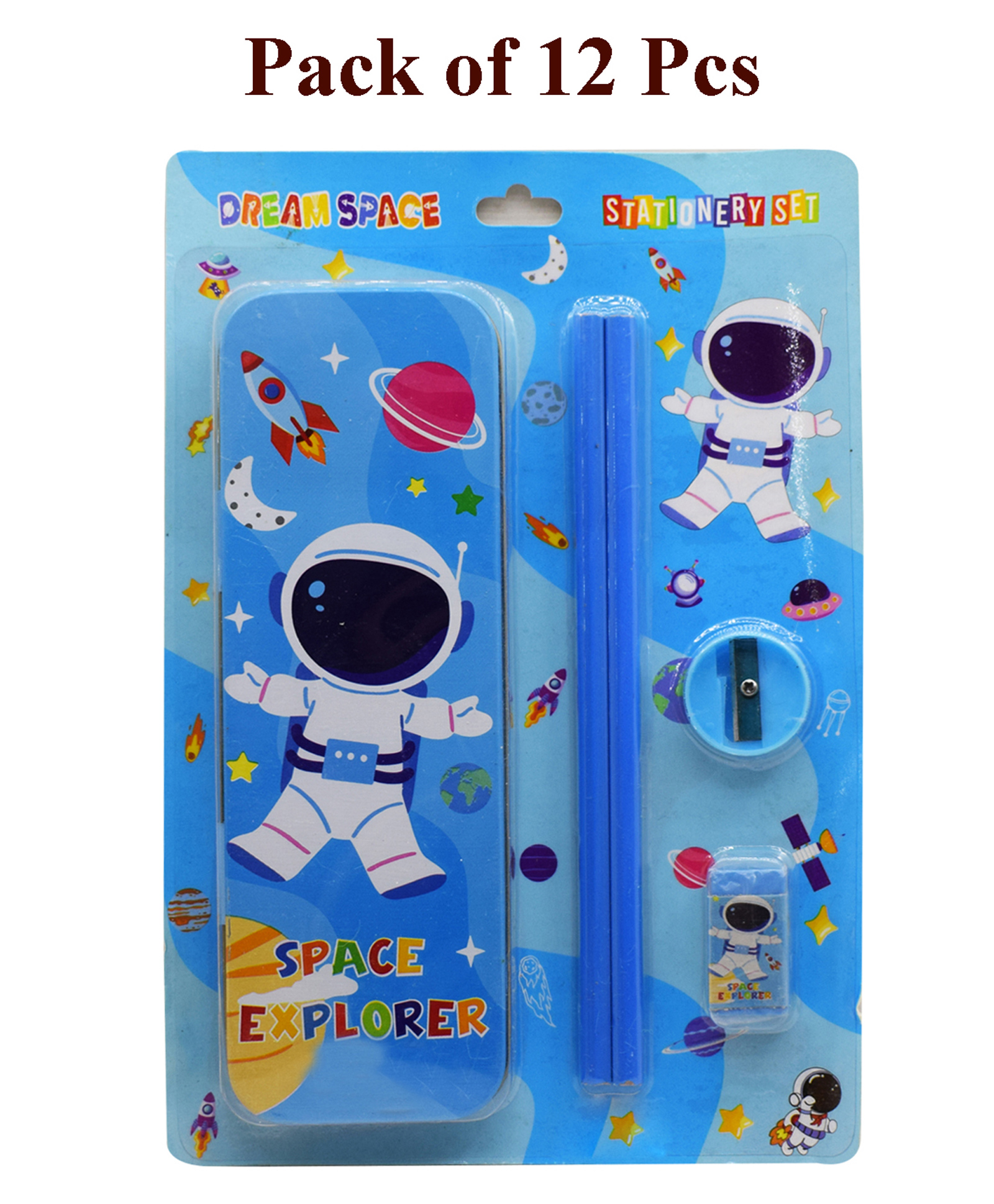 Asera Stationery Gift Set for Kids Party Favor Return Gift Set for Boys/Girls Birthday Gift (Space 12 Pcs)-image-18
