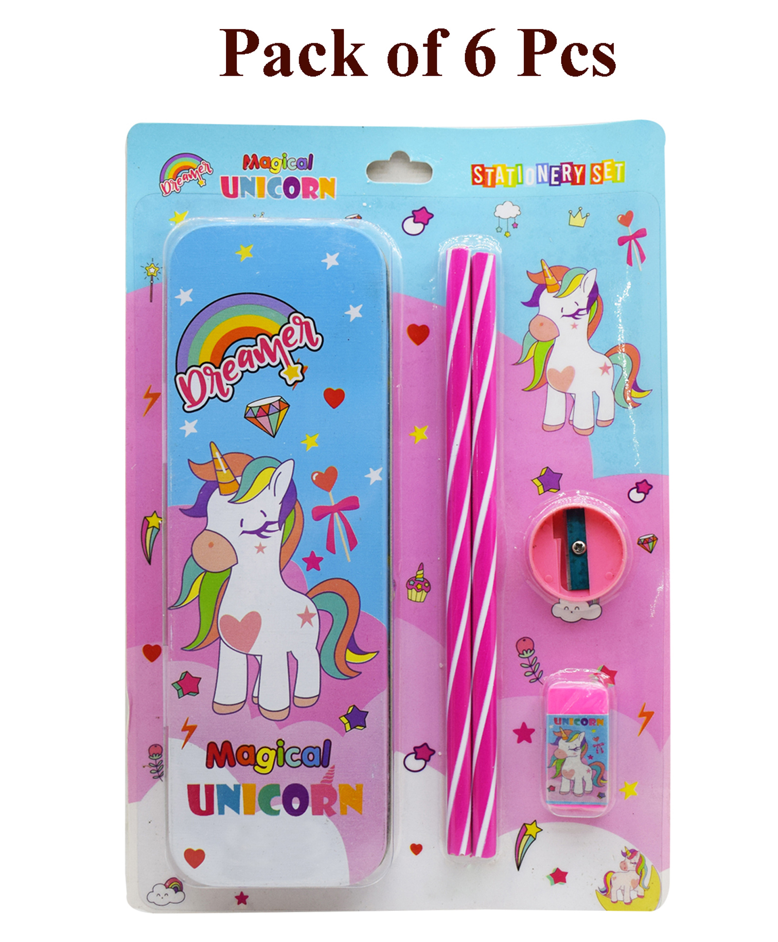 Asera Stationery Gift Set for Kids Party Favor Return Gift Set for Boys/Girls Birthday Gift (Unicorn 06 Pcs)-image-15