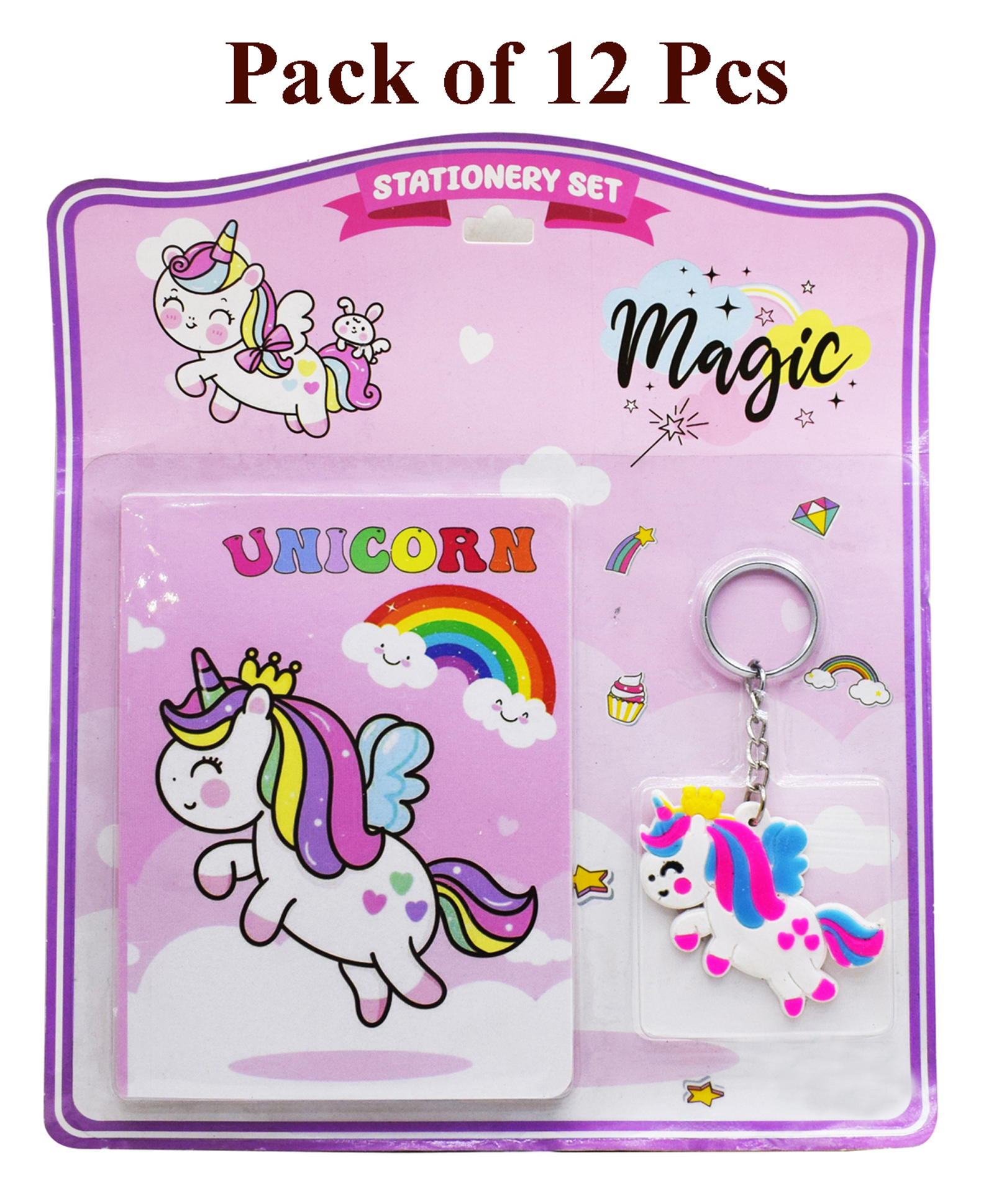 Asera Stationery Gift Set for Kids Party Favor Return Gift Set for Boys/Girls Birthday Gift (Unicorn 12 Pcs)-image-14