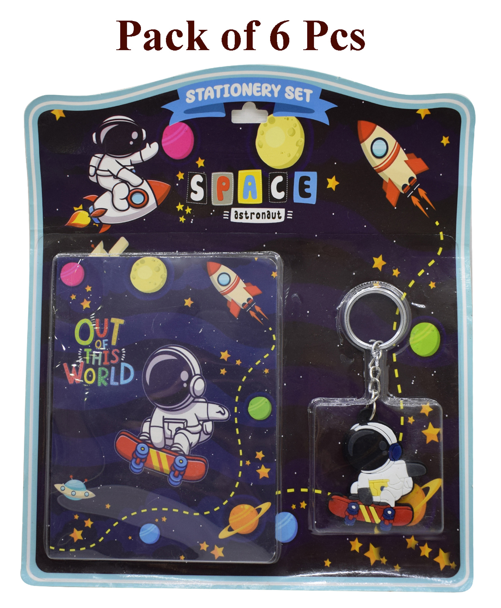 Asera Stationery Gift Set for Kids Party Favor Return Gift Set for Boys/Girls Birthday Gift (Space 06 Pcs)-image-17