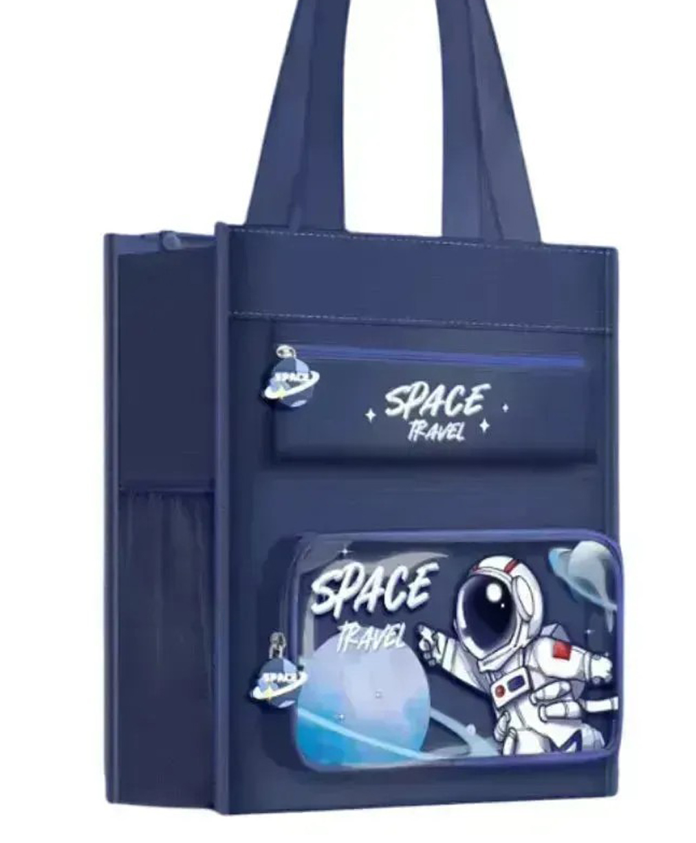 new pinch New PinchMulti-Layer Large Capacity Portable Tutoring Bag, Cute Cartoon Book Bag For Students To Carry Textbooks, Tutoring Materials - PACK OF 1 - COLOR MAY VARY-picture-22