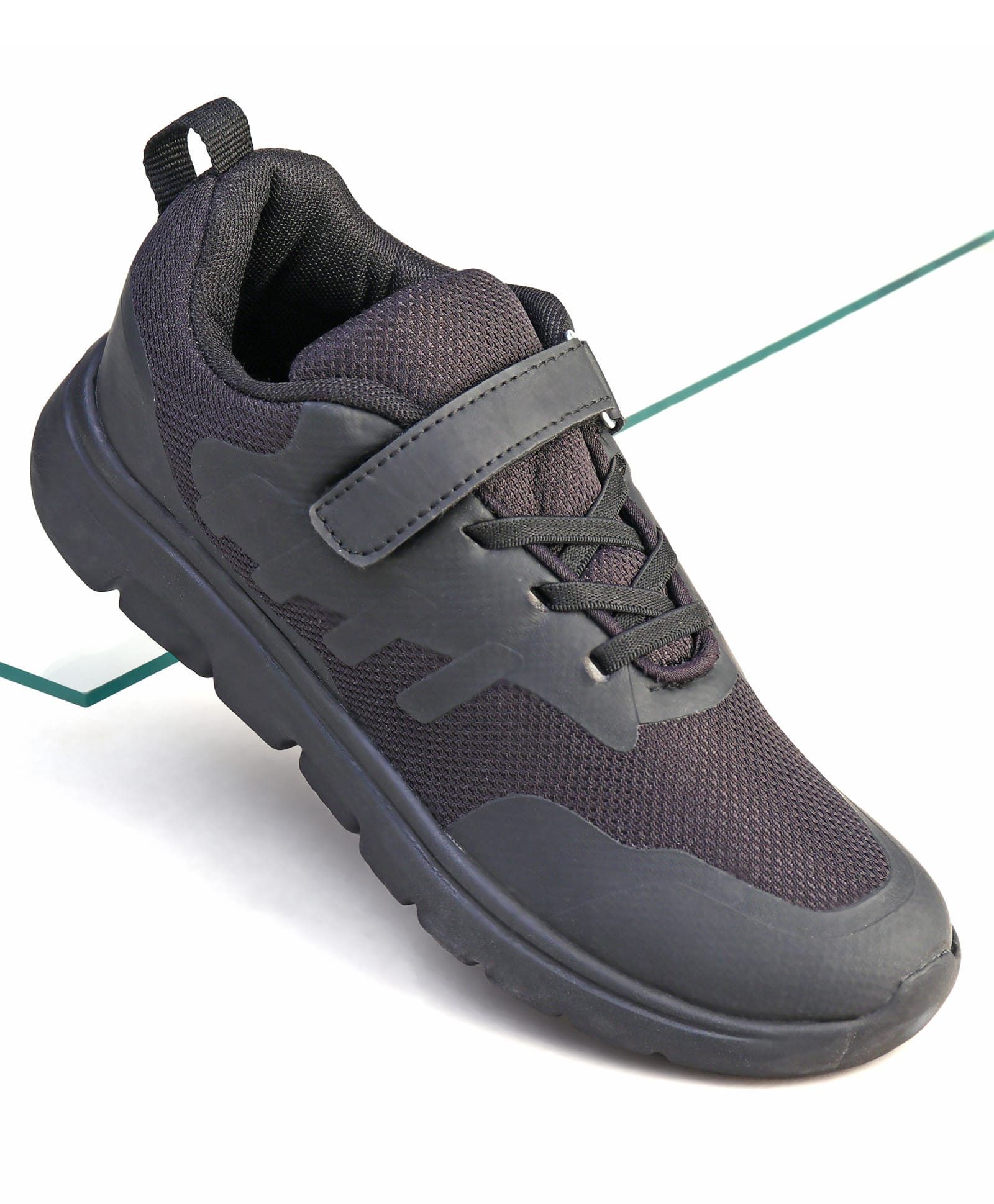 Pine Kids Velcro Closure School Shoes - Black-picture-24