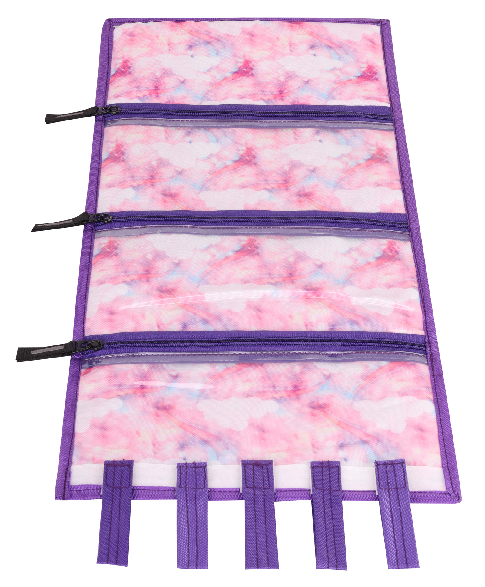 Echo Boomers Portable Wall Hanging Storage for Hair Accessories, Makeup, Toiletries, Kids Items & Kitchen Tools (Pink & Yellow)-picture-18