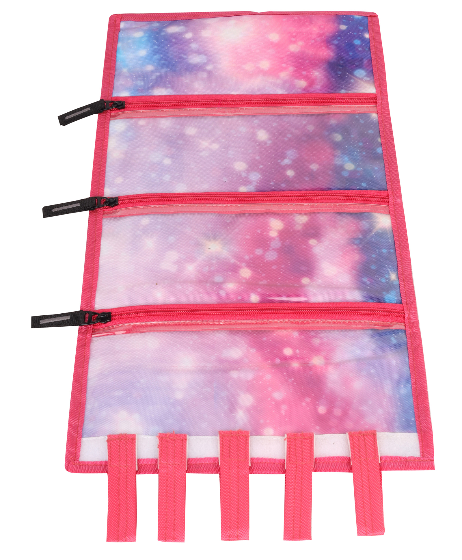 Echo Boomers Portable Wall Hanging Storage for Hair Accessories, Makeup, Toiletries, Kids Items & Kitchen Tools (Pink & Yellow)-picture-12