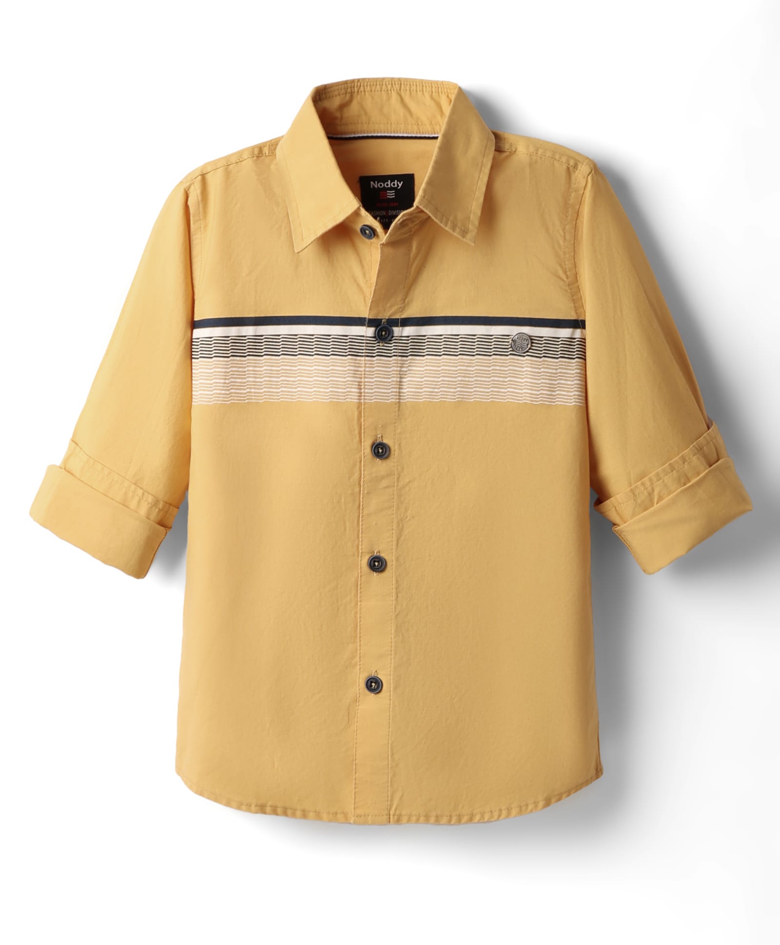 Noddy Full Sleeves Abstract Printed Shirt - Mustard-picture-22