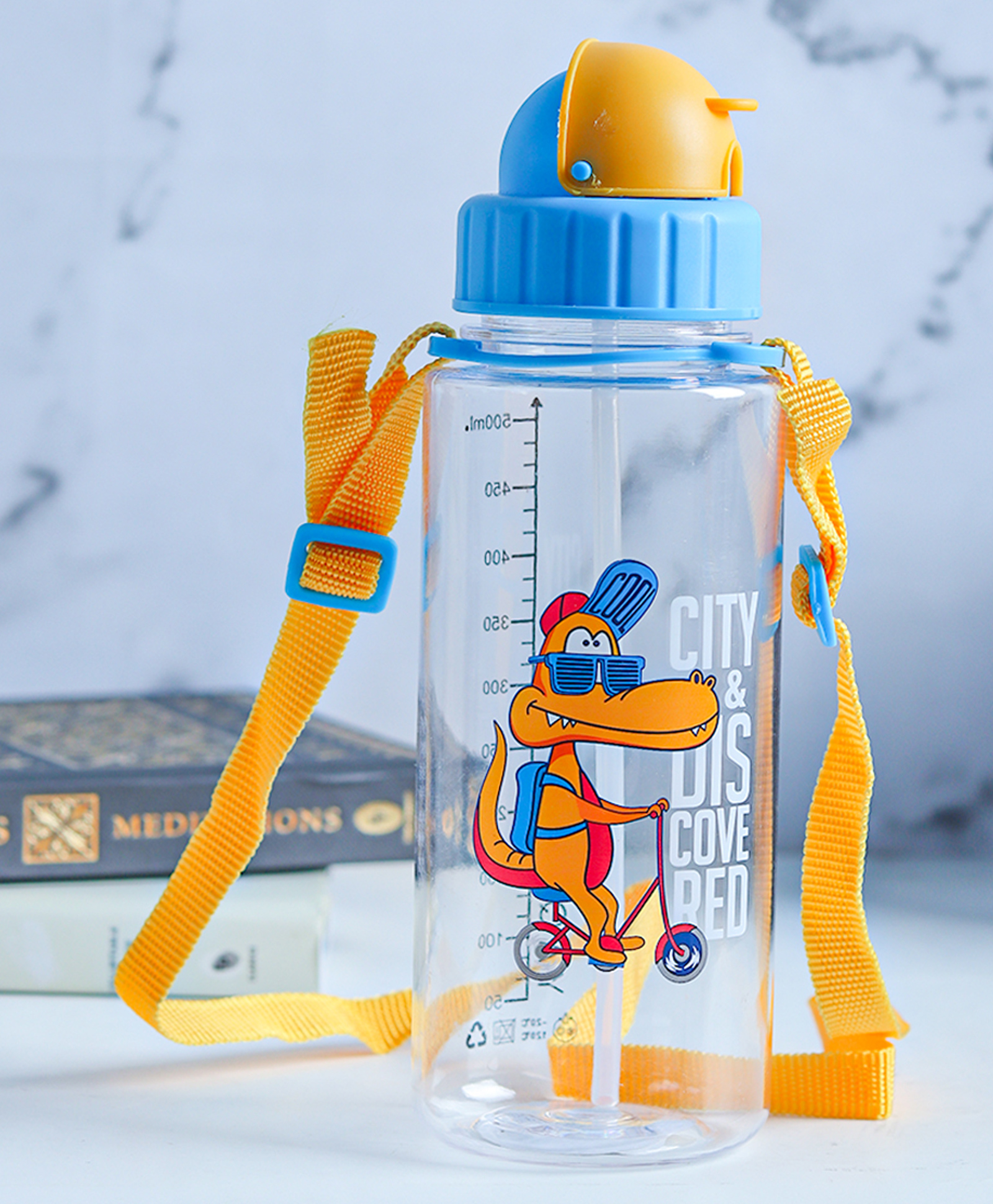 Voncasa 500 ml Sipper Bottle For Kids - Light Blue-picture-31