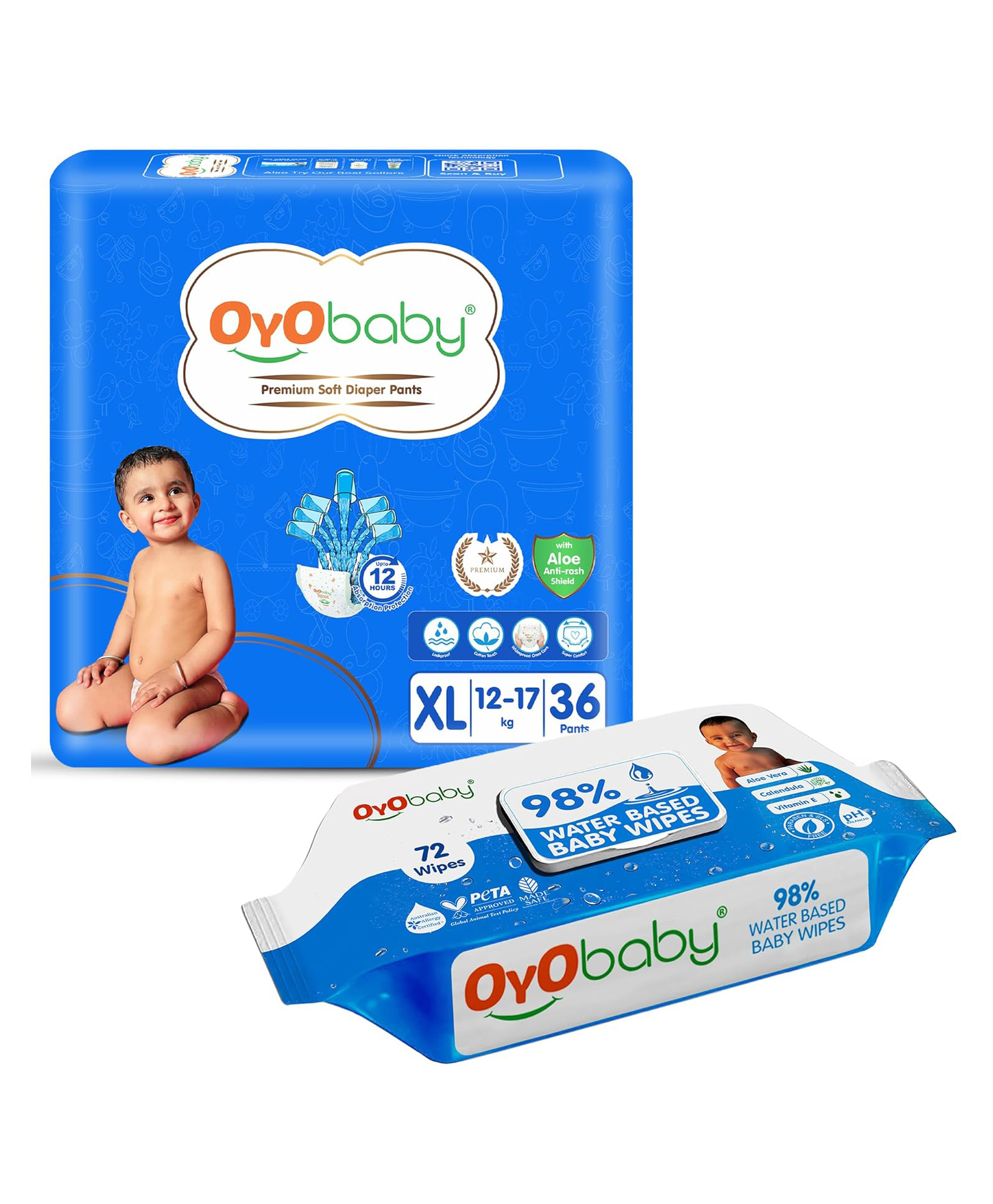 OYO BABY Diapers | Long Lasting Dry Night & Comfortable Sleep Style Diaper Pants, 36 Count (Combo Pack)-image-41