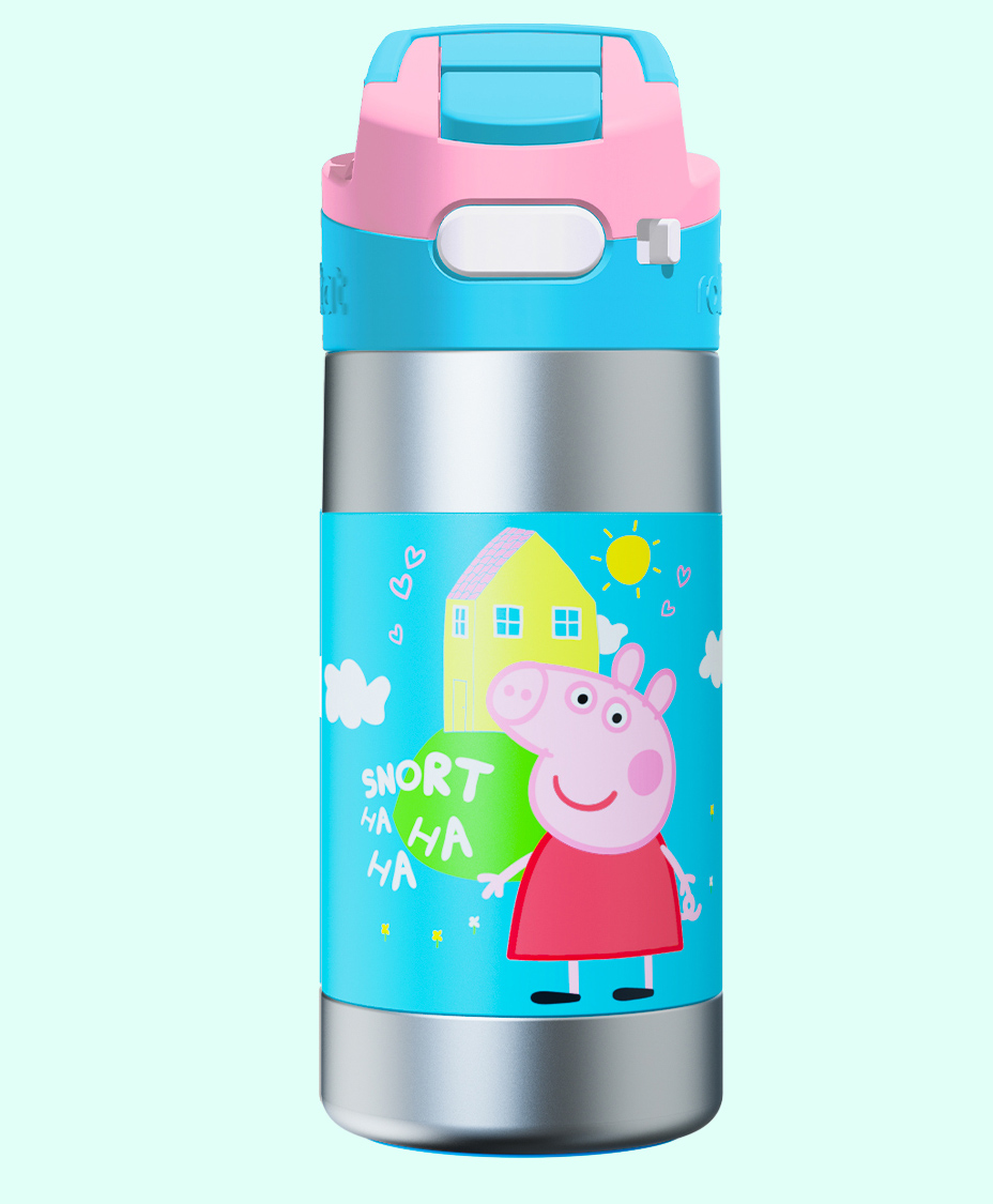 Rabitat Peppa Cleanlock Vacuum Insulated Bottle Light Blue - 410 ml-picture-22