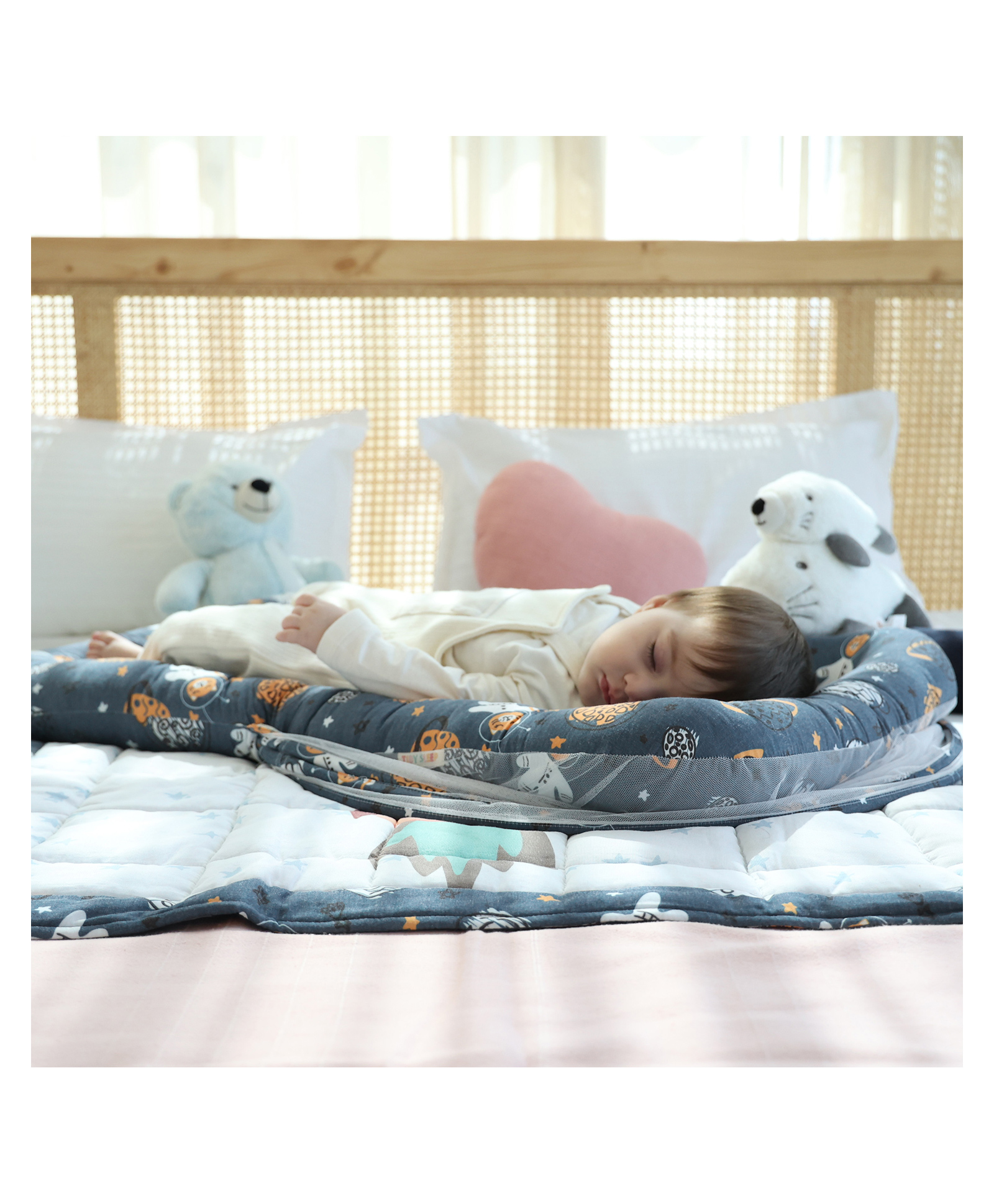 Tidy Sleep Gadda set with Mosquito Net - Little Space Cat-picture-35