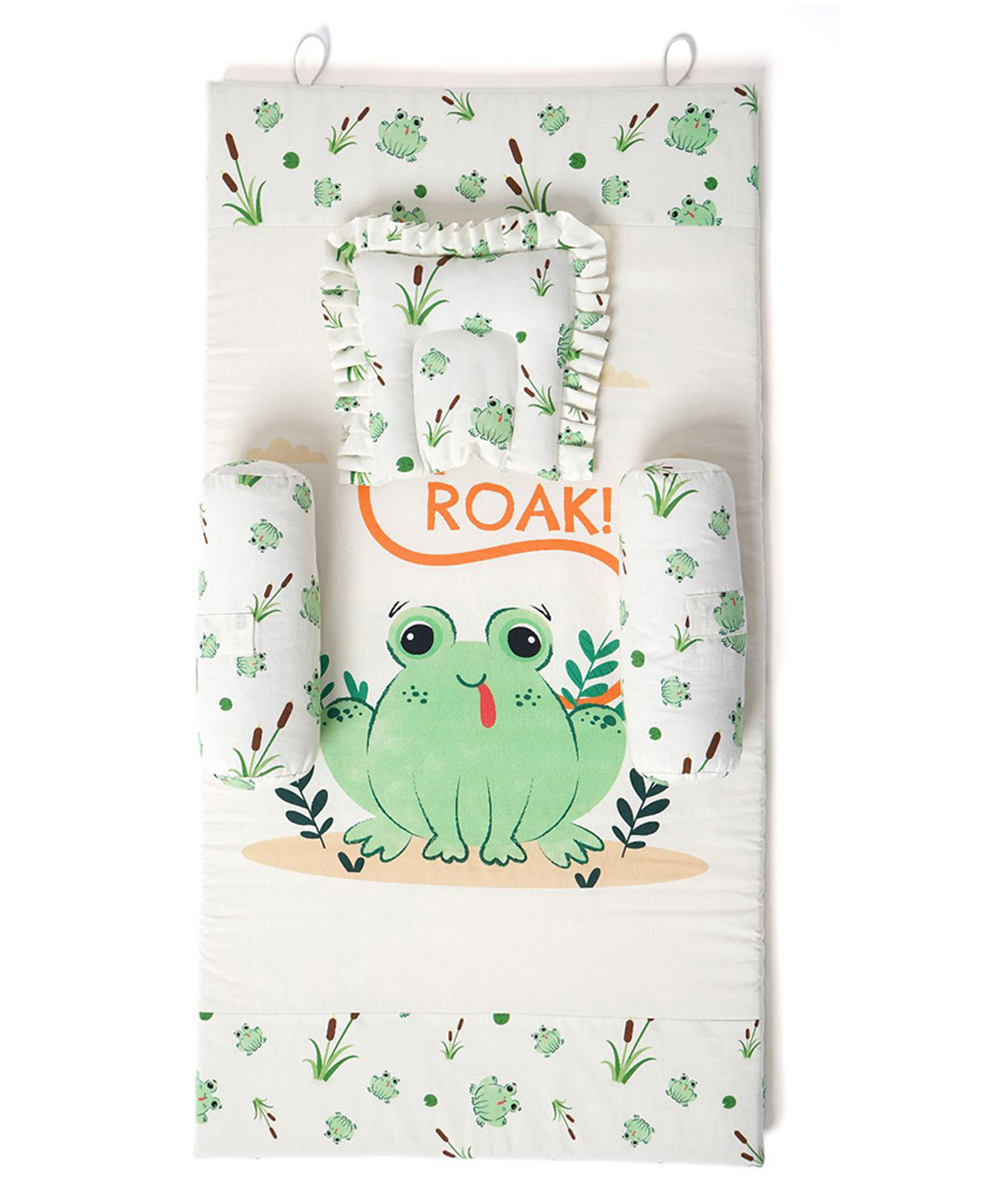 Tidy Sleep Mini Travel Bedding Set - Little Frog- Off White-picture-21