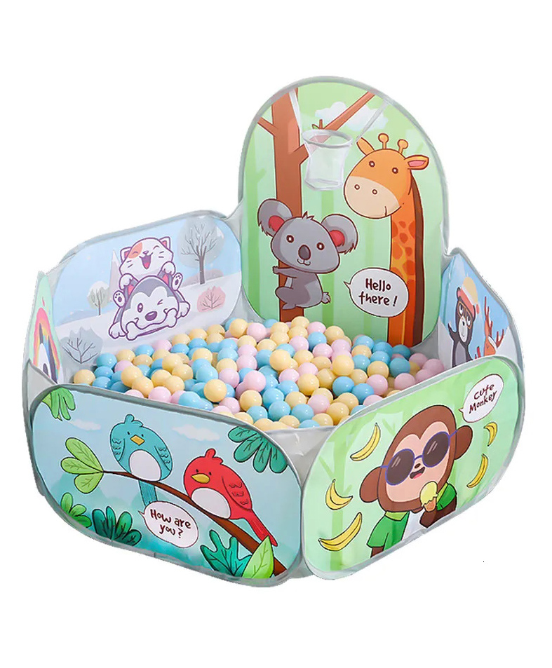 Magicwand X-X-Large Size Mesh Multi-Colored Cartoon Theme Pop-Up Activity Basket Ball-Pool 100 Balls-image-24