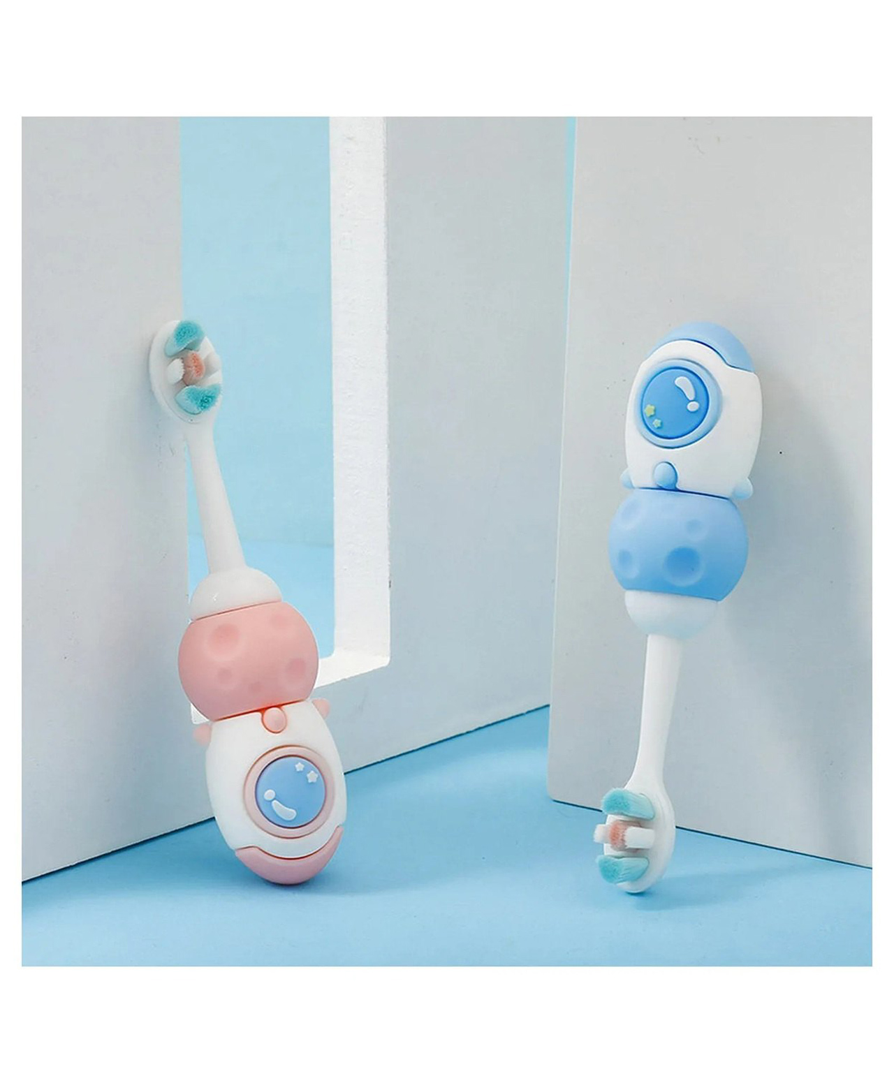 Comercio Space Design Cute and Soft Tooth Brush - Blue & Pink-image-42