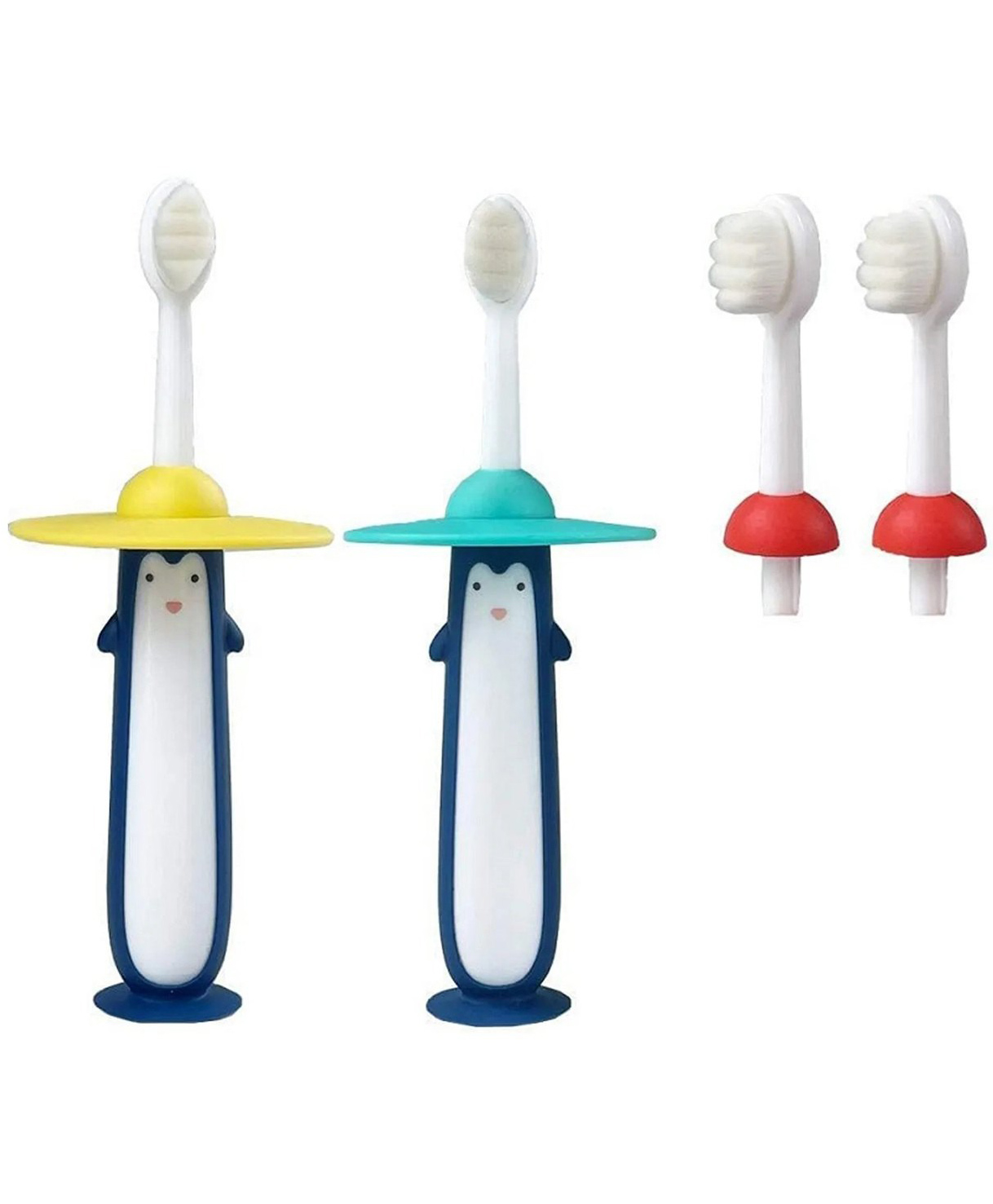 Comercio Penguin Design Cute and Soft Tooth Brush - Multicolour-image-48