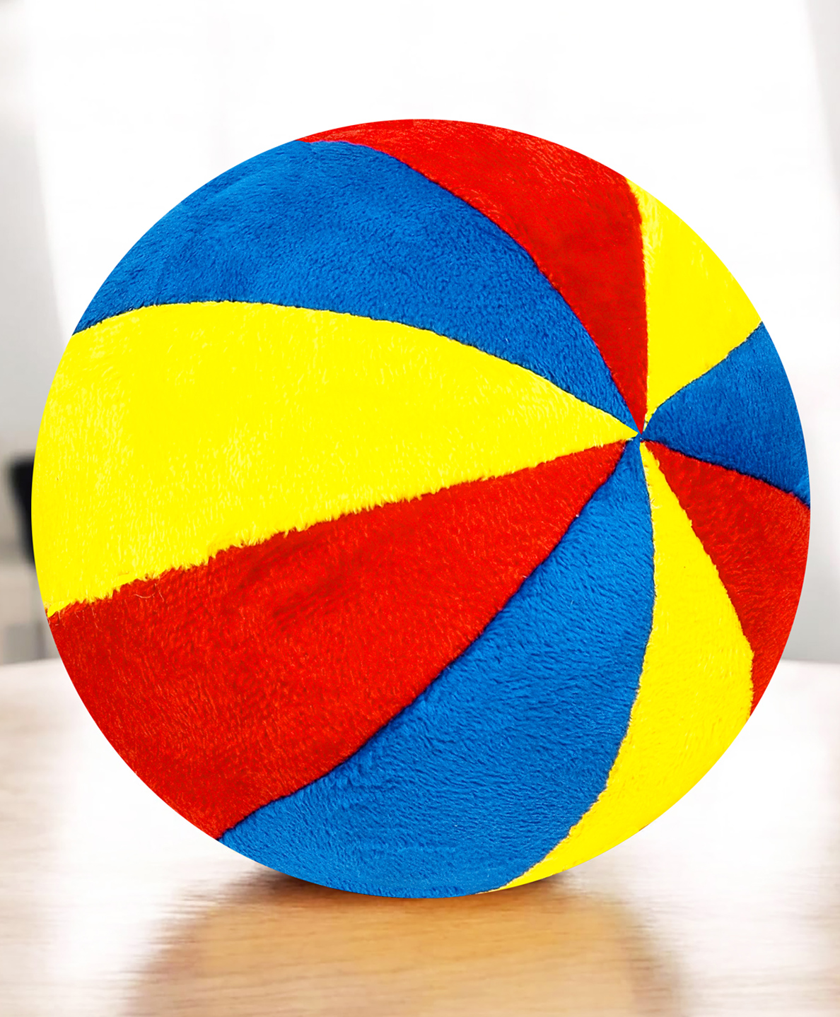 VGRASSP 12 cm Colorful Rangoli Rattle Ball Toy for Kids - Plush Ball with Rattle Sound - Soft and Huggable Gift for Baby And Toddlers - Color May Vary-image-15