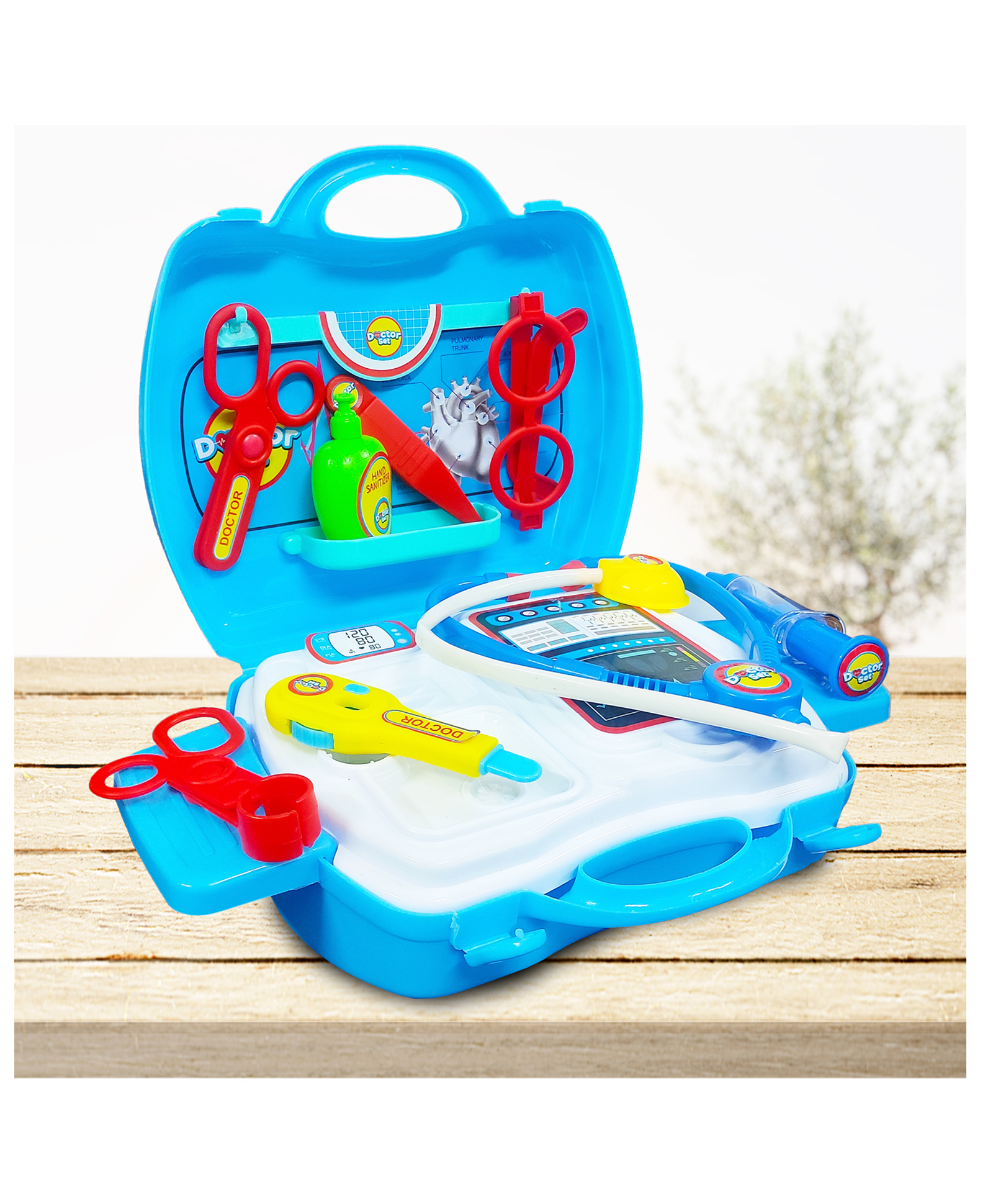 VGRASSP 18 Pcs Doctor Kit Suitcase Toy Set For Kids with Doctor Instruments for Boys and Girls - Pretend Play Birthday Gift - Color May Vary-picture-23
