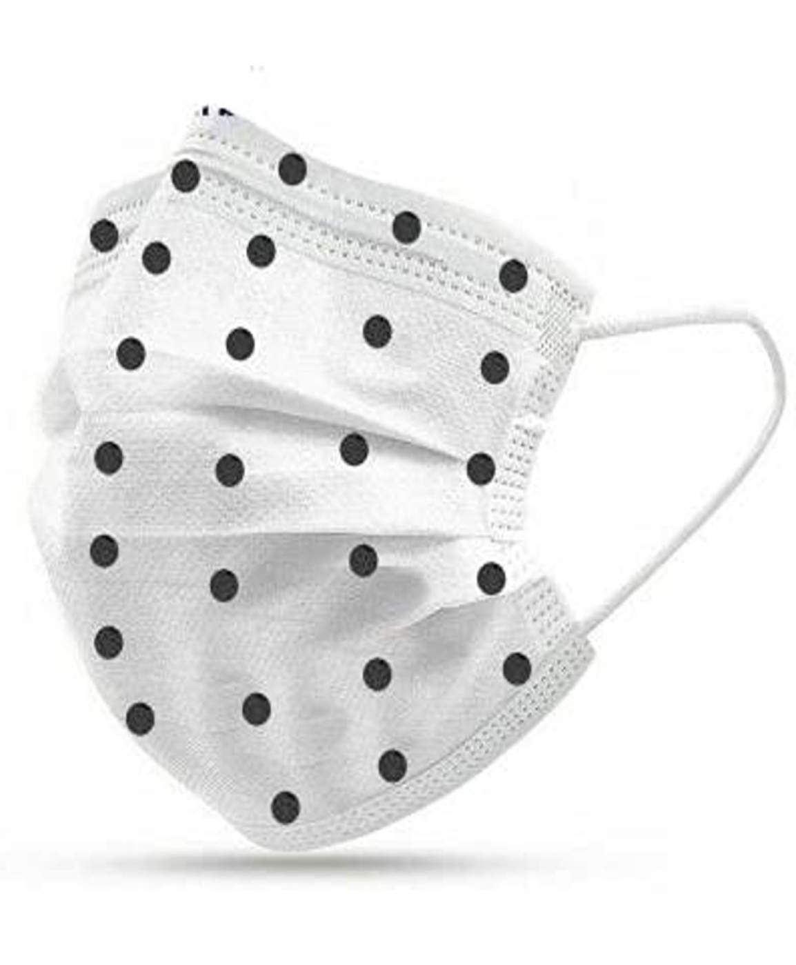 Feel Fresh Brand of 3-Ply Disposable Face Masks individually single pcs packing in a box of 50pcs (POLKA DOTS BOX OF 50PCS)