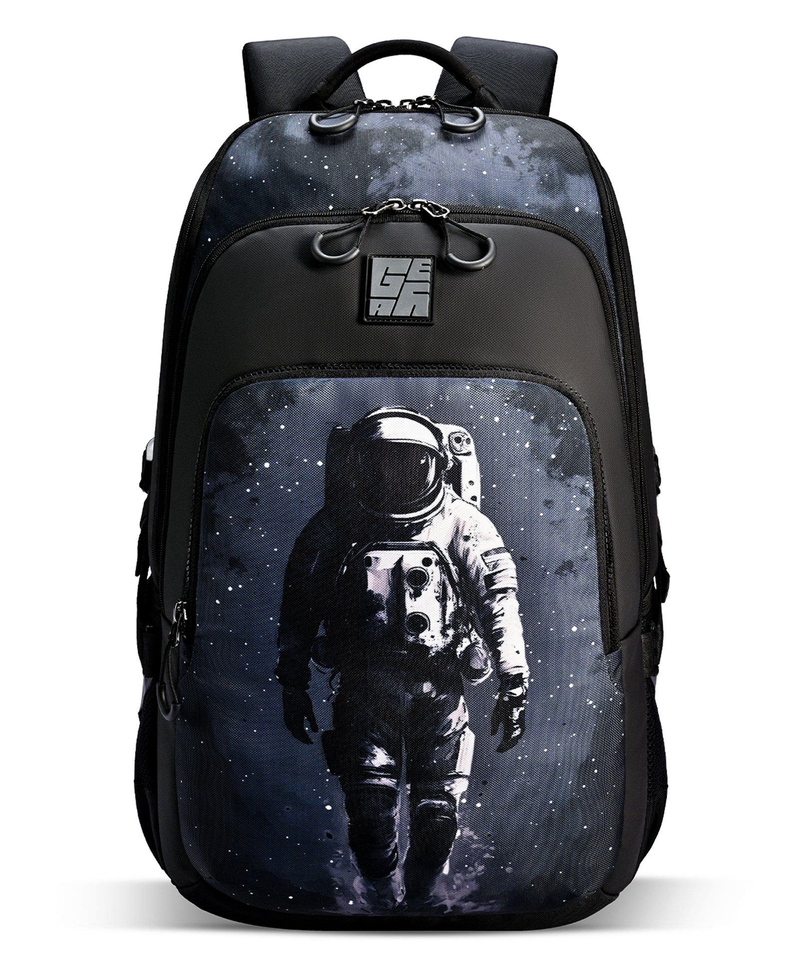 Gear Art Astronaut Backpack 17"/30L Medium Water Resistant School Bag/Casual Backpack/Daypack/Travel Backpack/Kids Bag for Boys/Girls (Black-Grey)-image-32