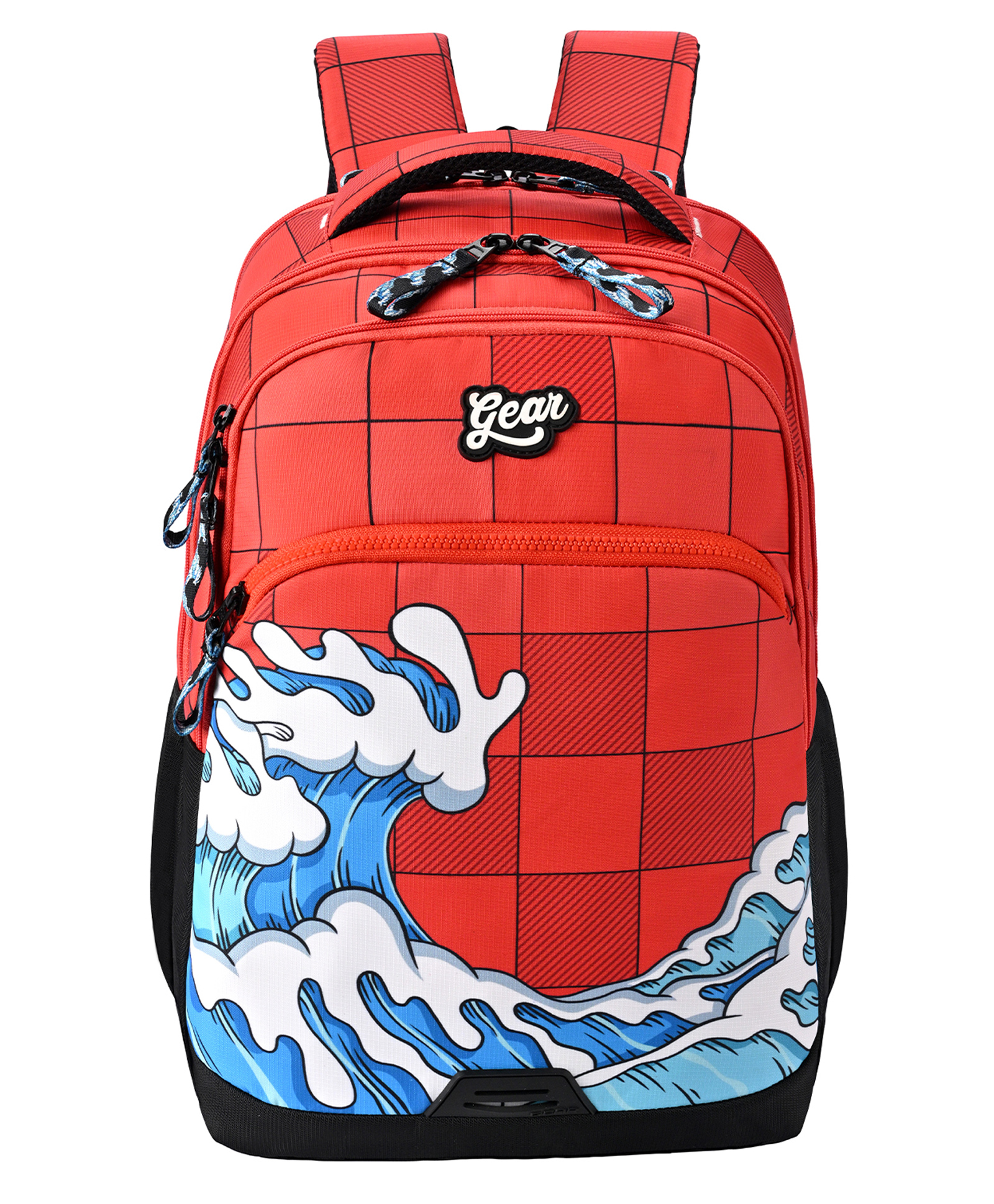 Gear Shuffle Backpack 17"/31L Medium Water Resistant School Bag/Casual Backpack/Daypack/Travel Backpack/Kids Bag for Boys/Girls (Red-Blue)-image-17