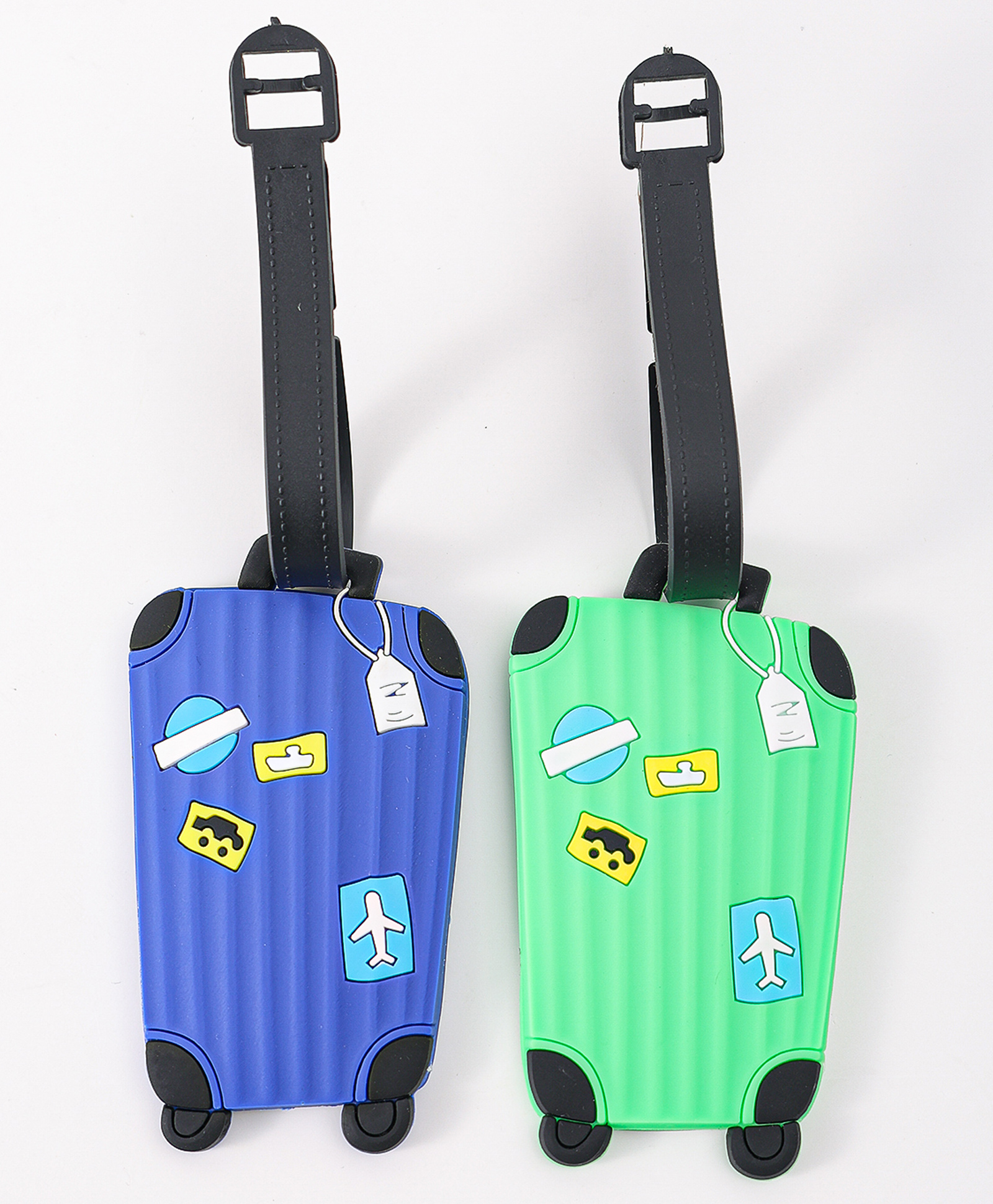Luggage Tags in Trolley Shape - Blue & Light Green-image-9