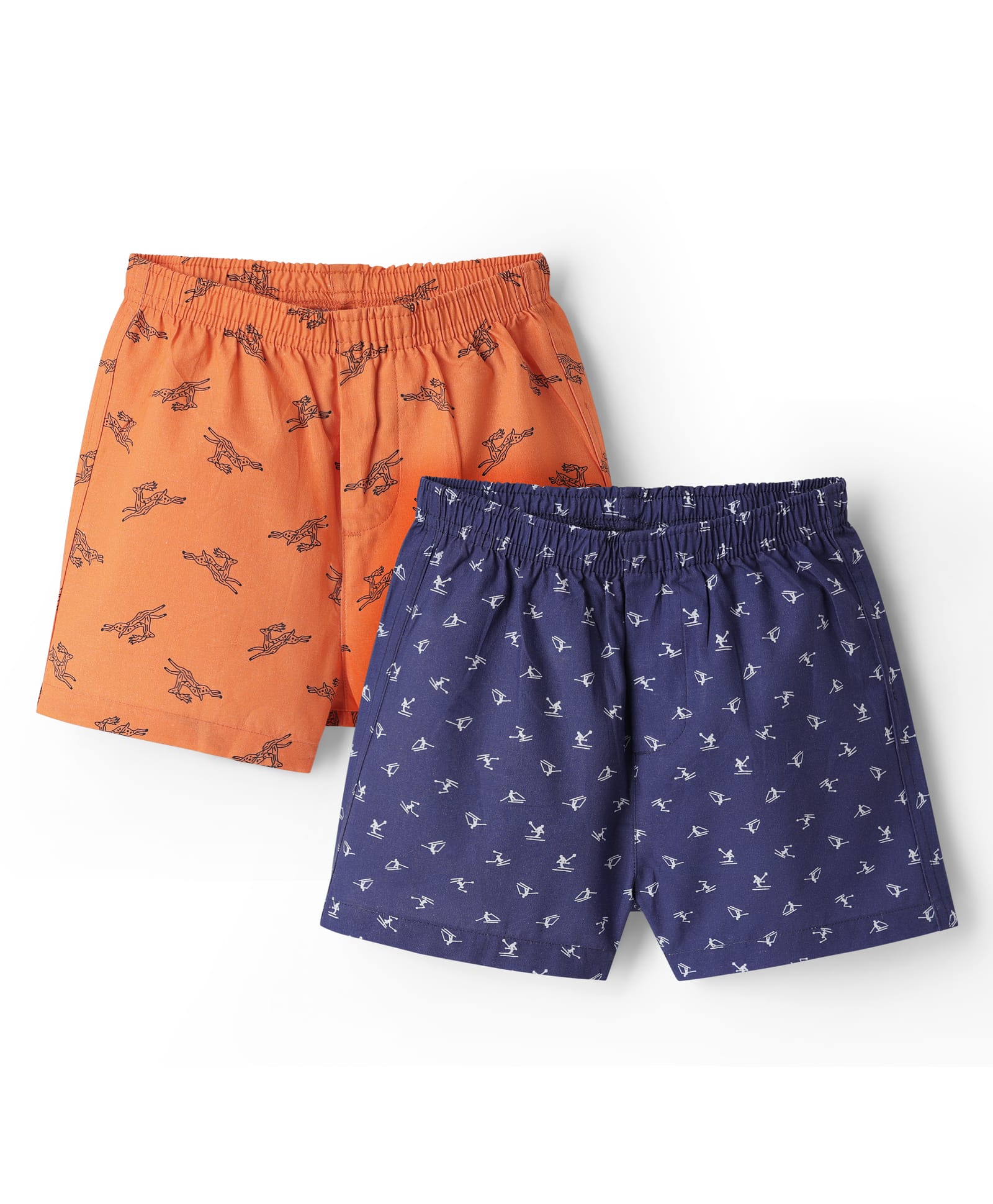 Pine Kids Cotton Woven Boxers With Animal Print Pack Of 2 (Colour May Vary)-image-30
