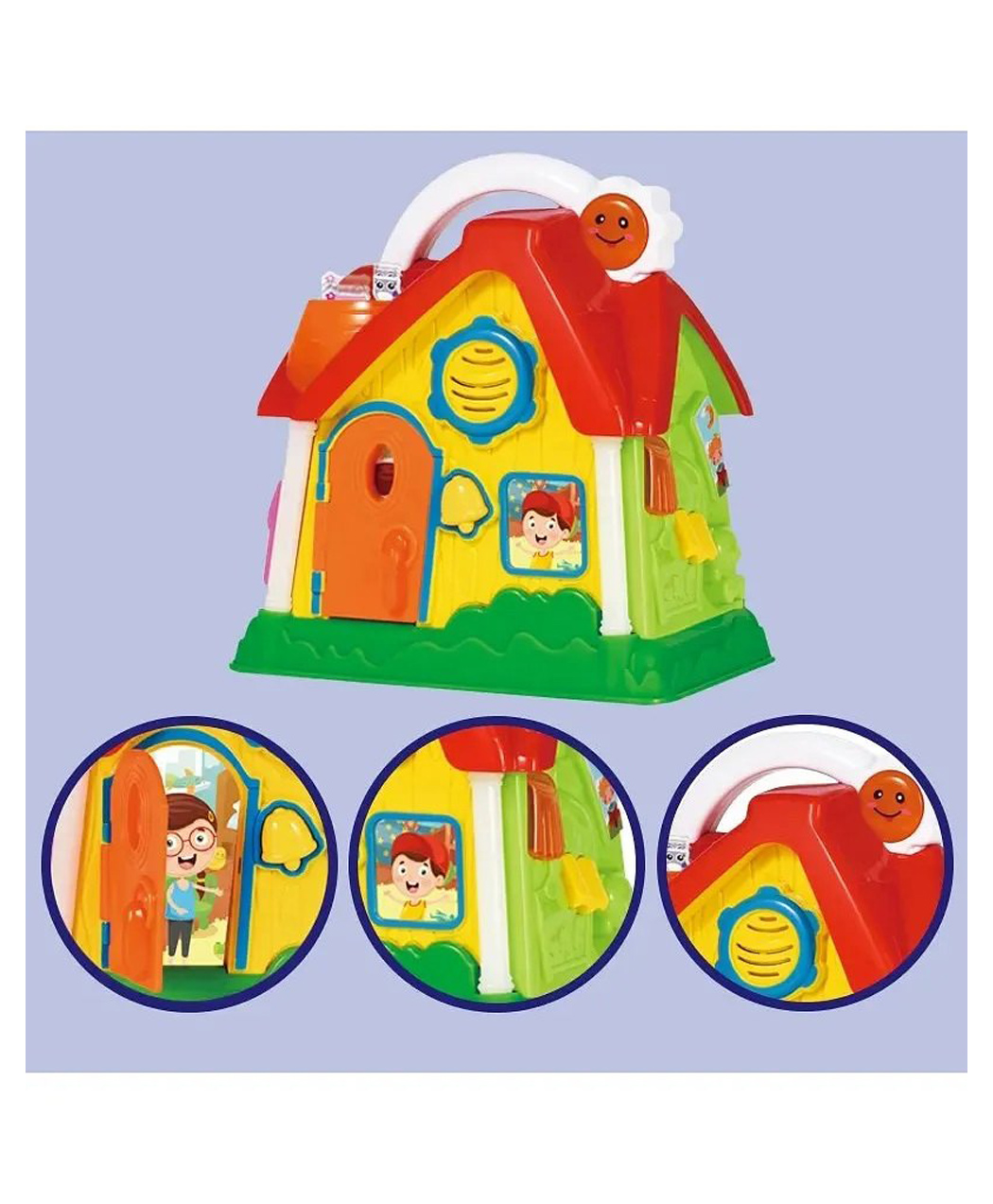 Azhari Wonderful Light House Early Educational Music and Light Toys Baby Game Musical House Battery-operated Toys for Kids Color May Vary-picture-12
