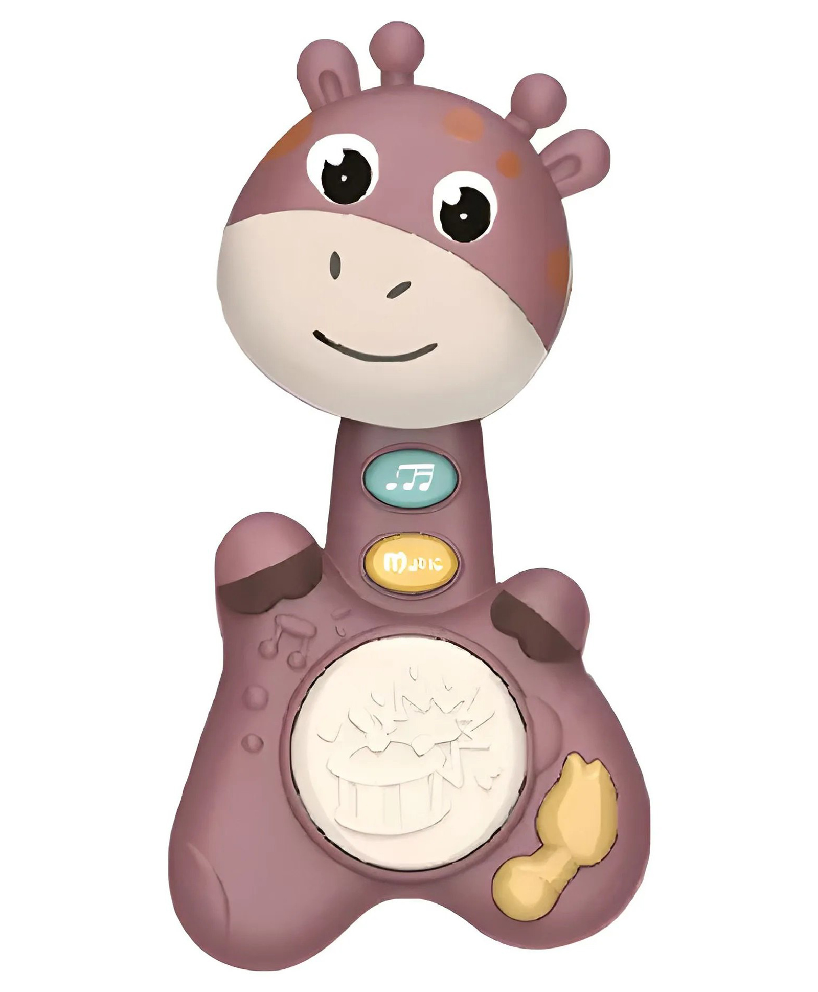 Azhari Giraffe Shape Musical Handy Drum Educational & Sensory Toy for Kids- Pack of 1 - Color May Vary-picture-16