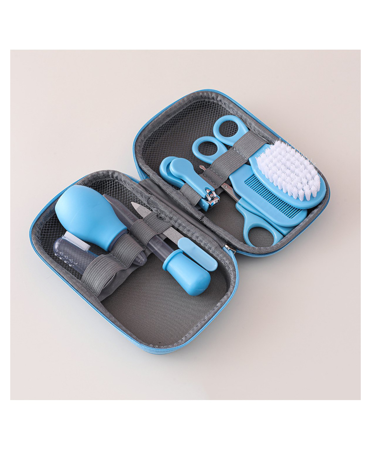 Zikku Baby Grooming Kit with Travel Case (8 pieces, Blue)-picture-33