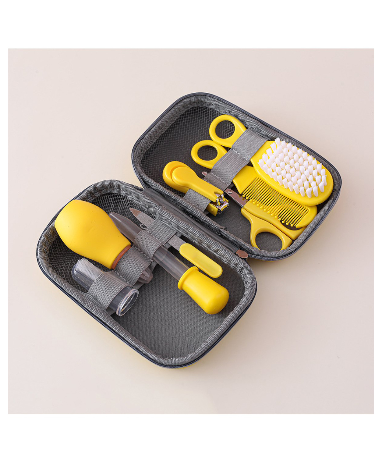Zikku Baby Grooming Kit with Travel Case (8 pieces, Yellow)-picture-26