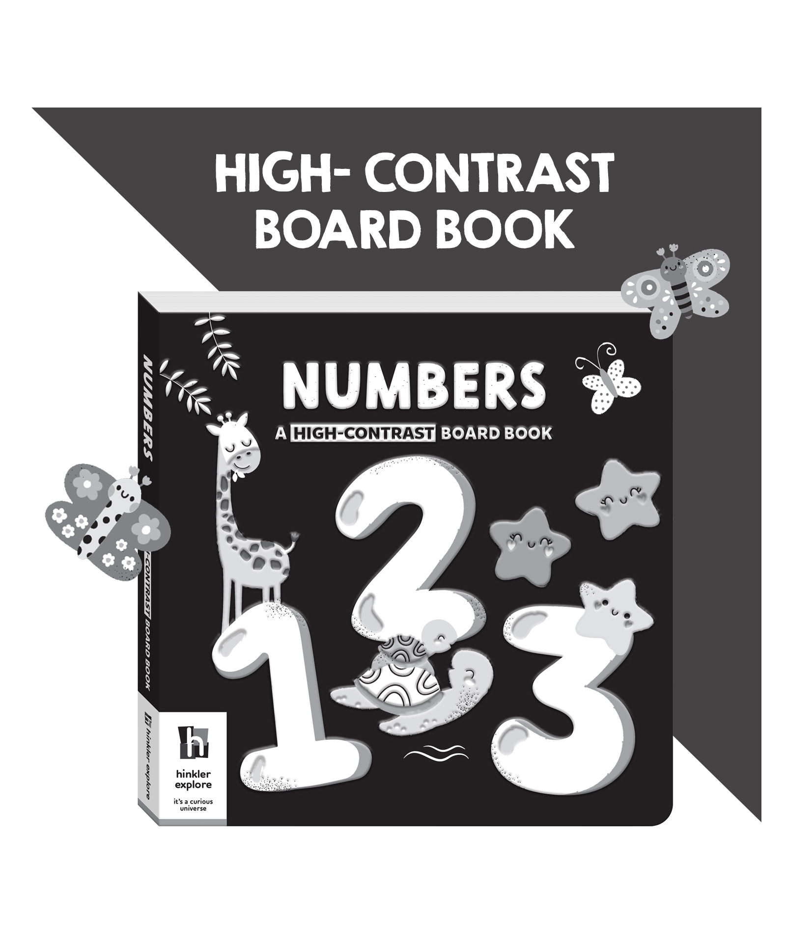 Numbers A High-Contrast Board Book | Black and White Board Book | For Toddlers-image-14