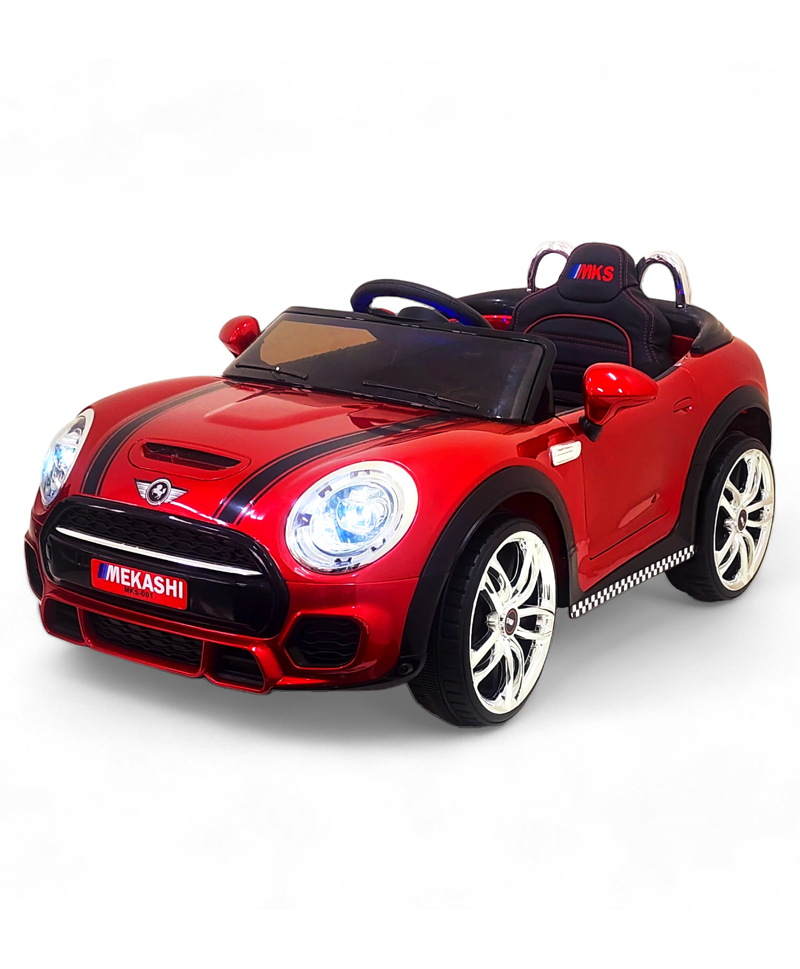 Mekashi Battery Operated Ride On Car for Kids - Red-picture-1