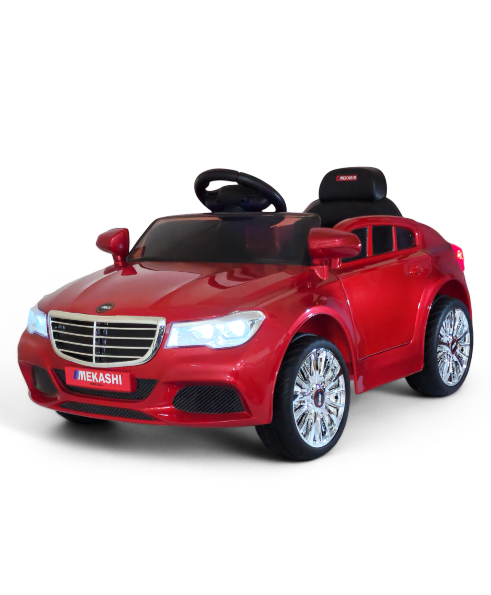 Mekashi Battery Operated Ride On Car for Kids - Metallic Red-picture-24
