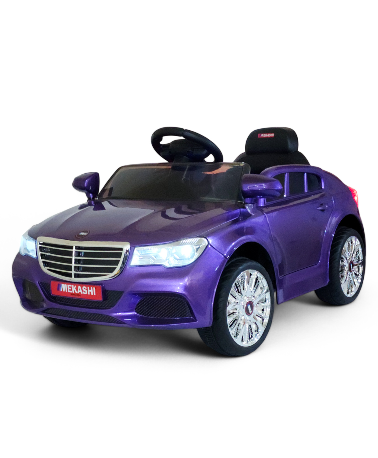 Mekashi Battery Operated Ride On Car for Kids - Metallic Violet-picture-4