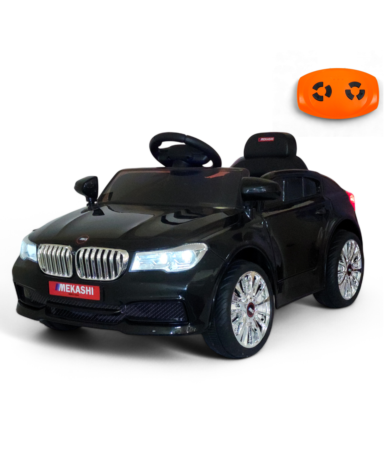 Mekashi Battery Operated Ride On Car for Kids - Black-picture-31