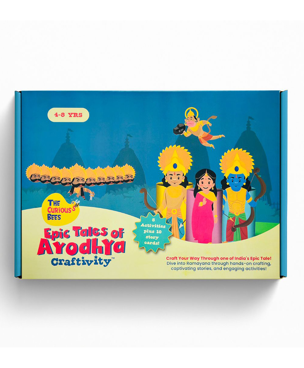 The Curious Bees - Epic Tales of Ayodhya Craft Box | 6 in 1 Craft Kit-image-4