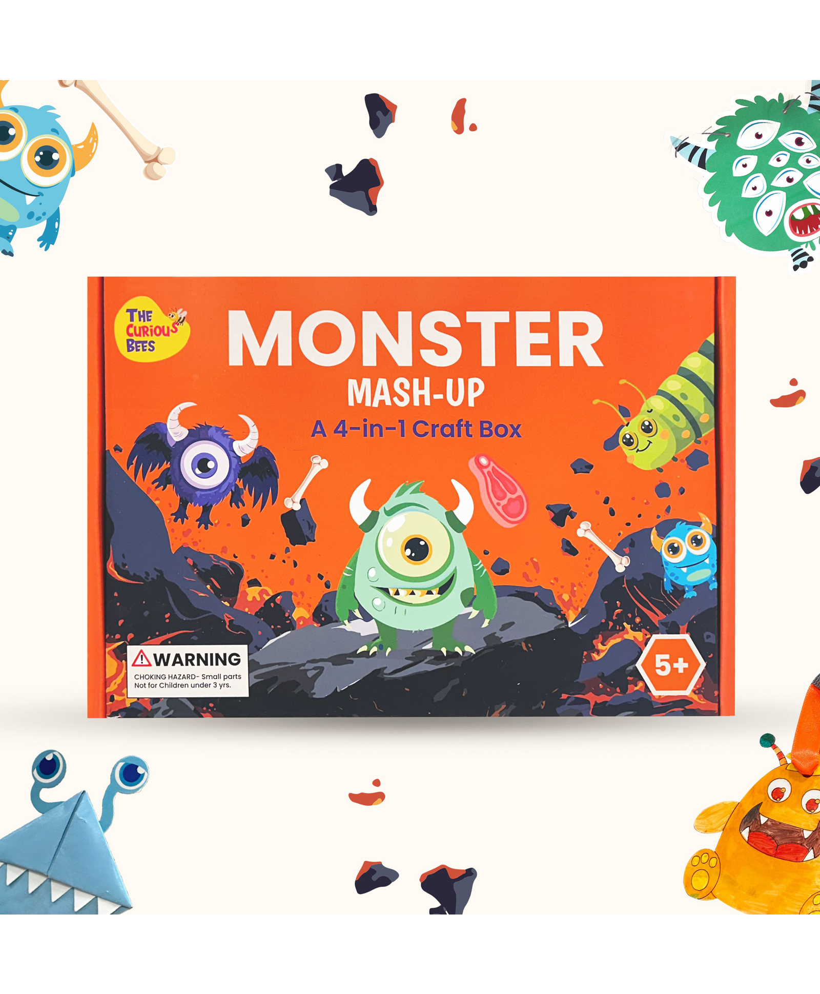 The Curious Bees - Monster Mashup Crafting Kit | Creative DIY Fun Activity Kit-picture-13