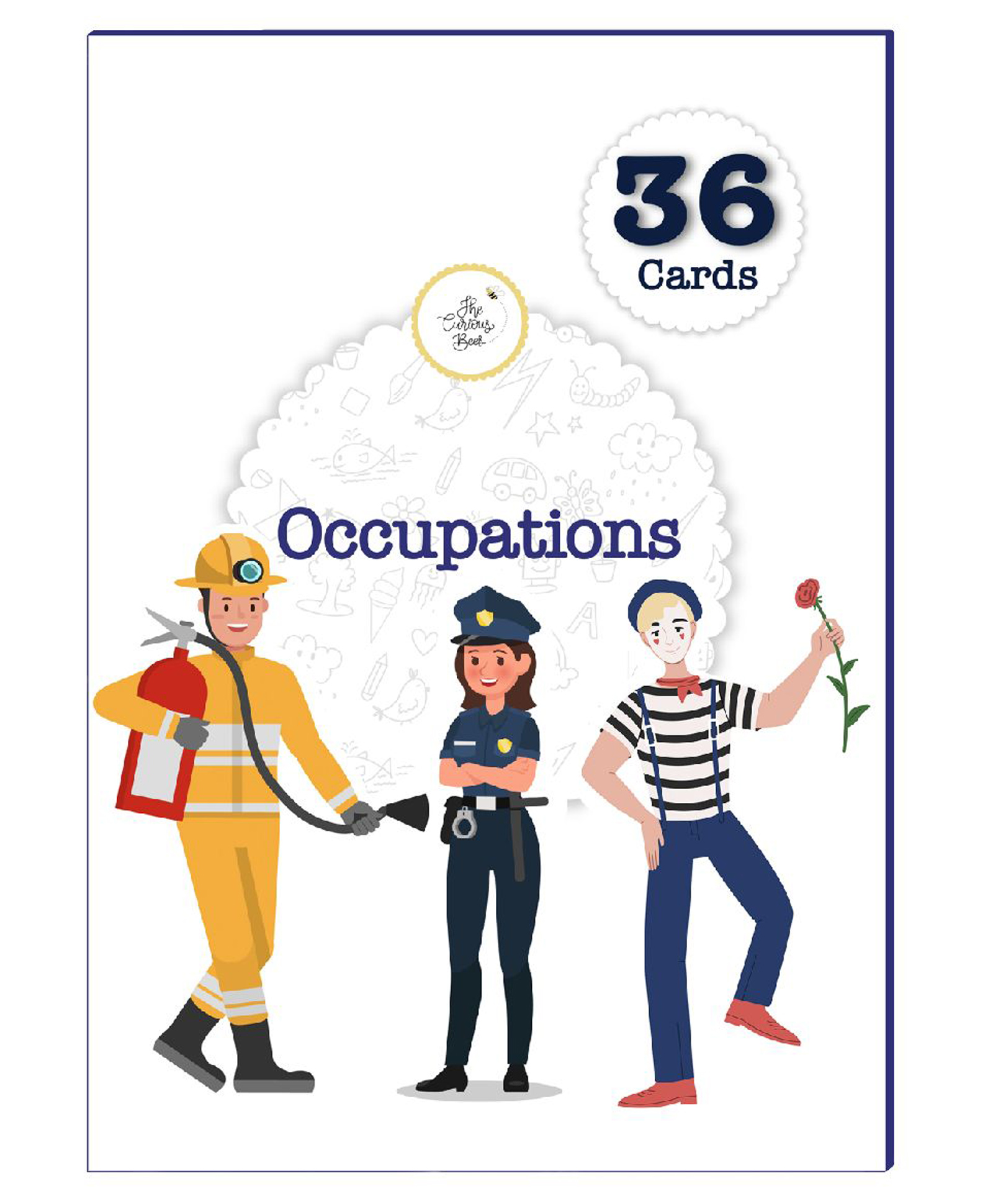 The Curious Bees - Occupations Flash Cards - 36 occupations in puzzle format-picture-18