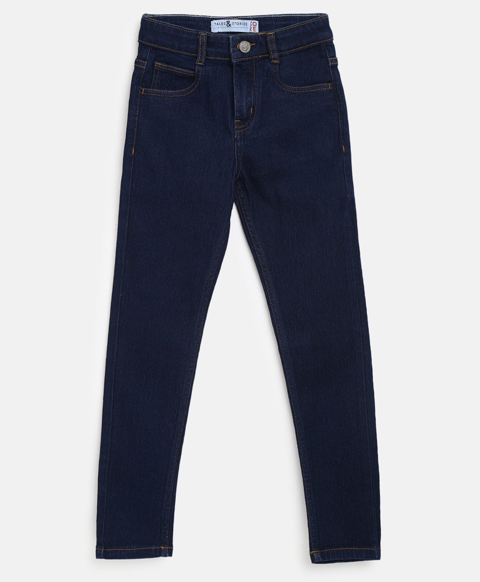Tales & Stories Denim Solid Slim Fit Jeans - Dark Blue-picture-17