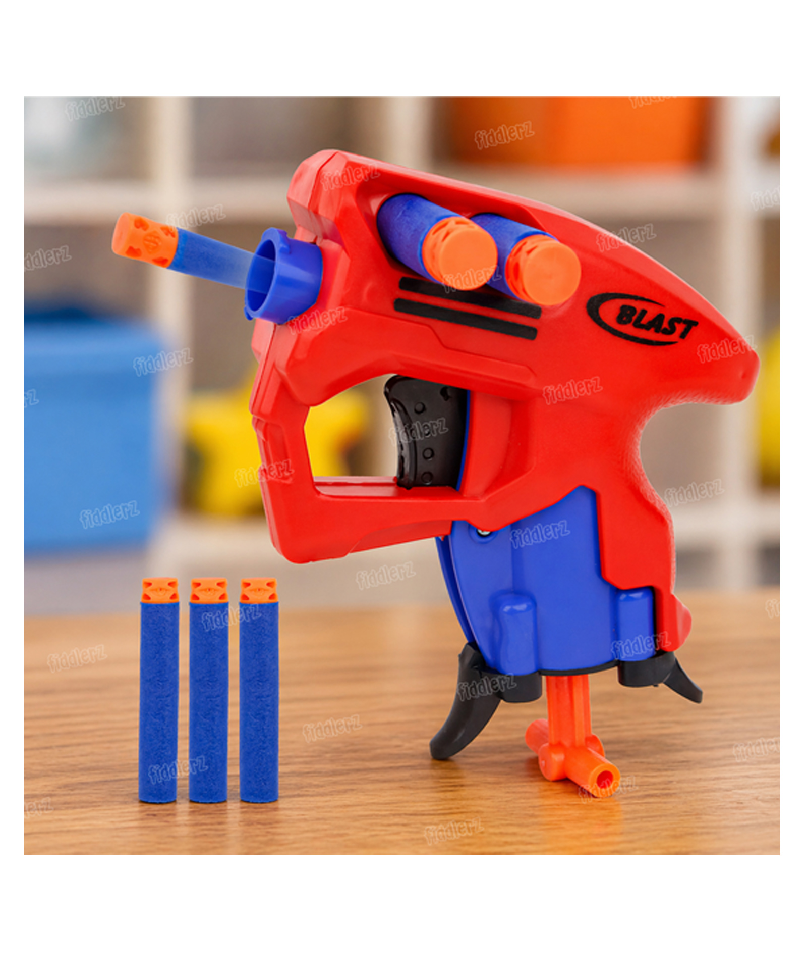 Fiddlerz Mini Soft Bullet Gun Toy for Kids Manual Loading Blaster with 3 Foam Darts Target Shooting Game Fun Outdoor Play Adventure Foam Dart Guns & Blasters for Boys and Girls - (Multicolor)-image-47