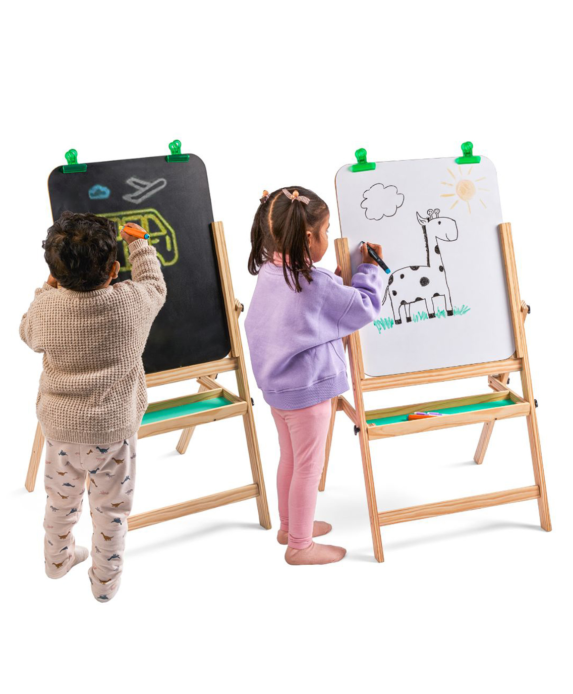 Curious Cub Wooden Easel Board